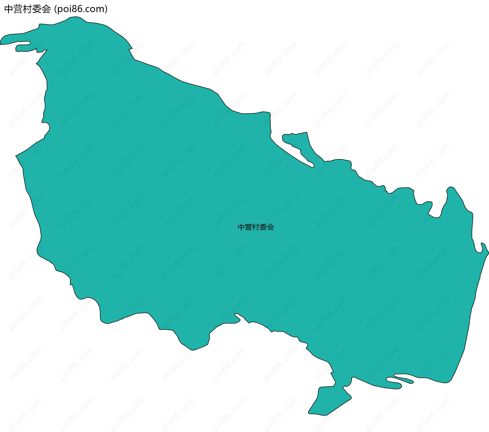 中营村委会边界地图