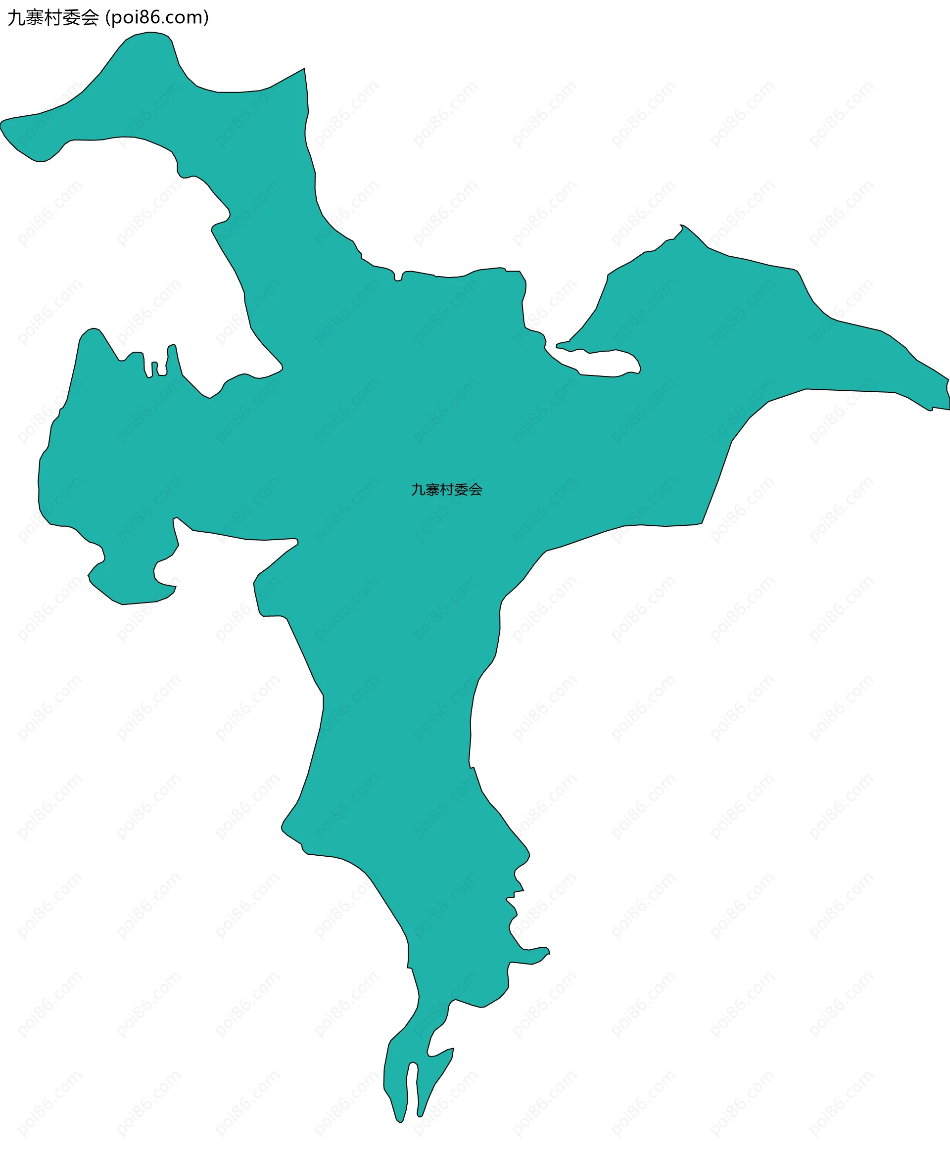 九寨村委会边界地图