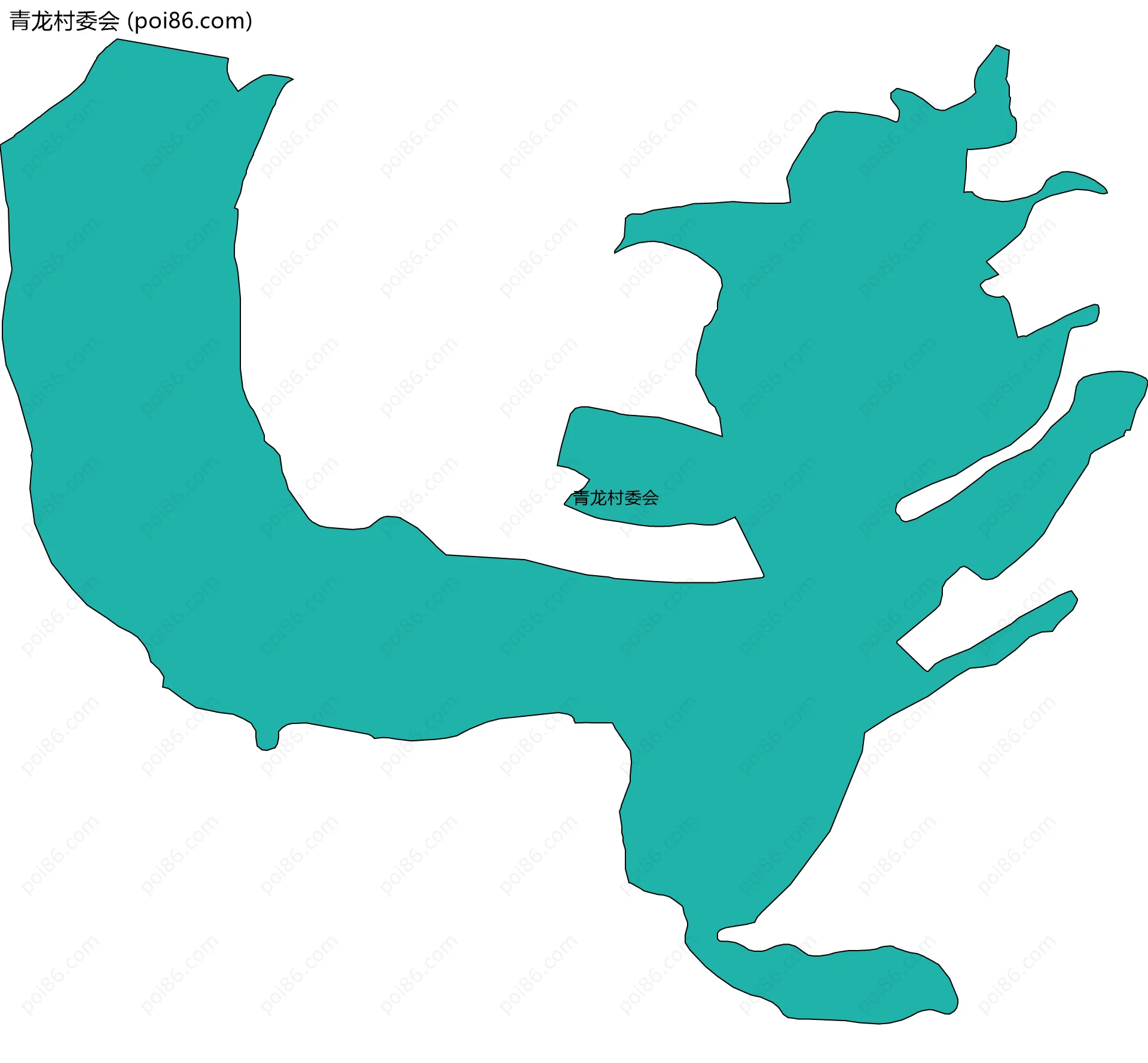 青龙村委会边界地图