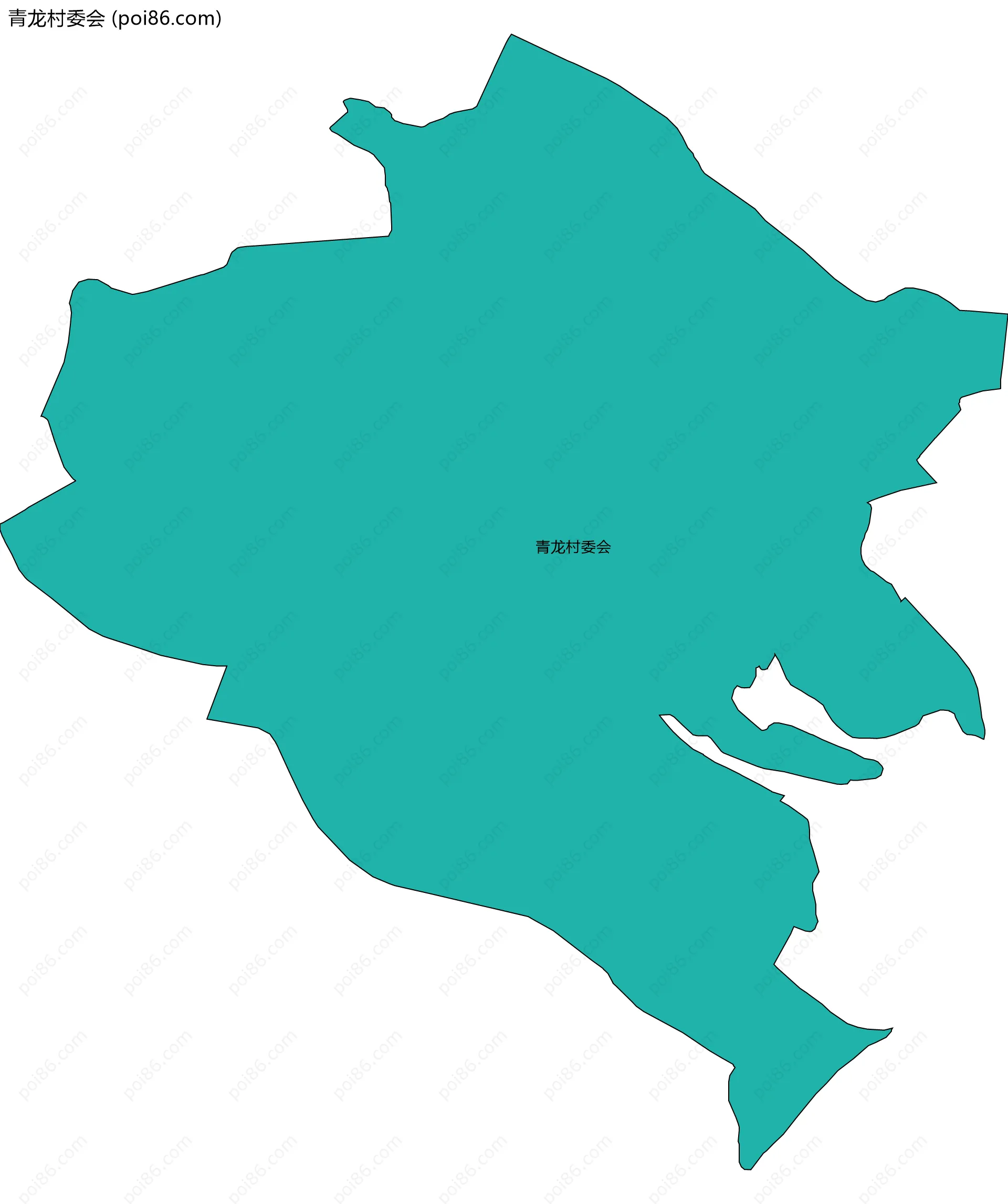 青龙村委会边界地图