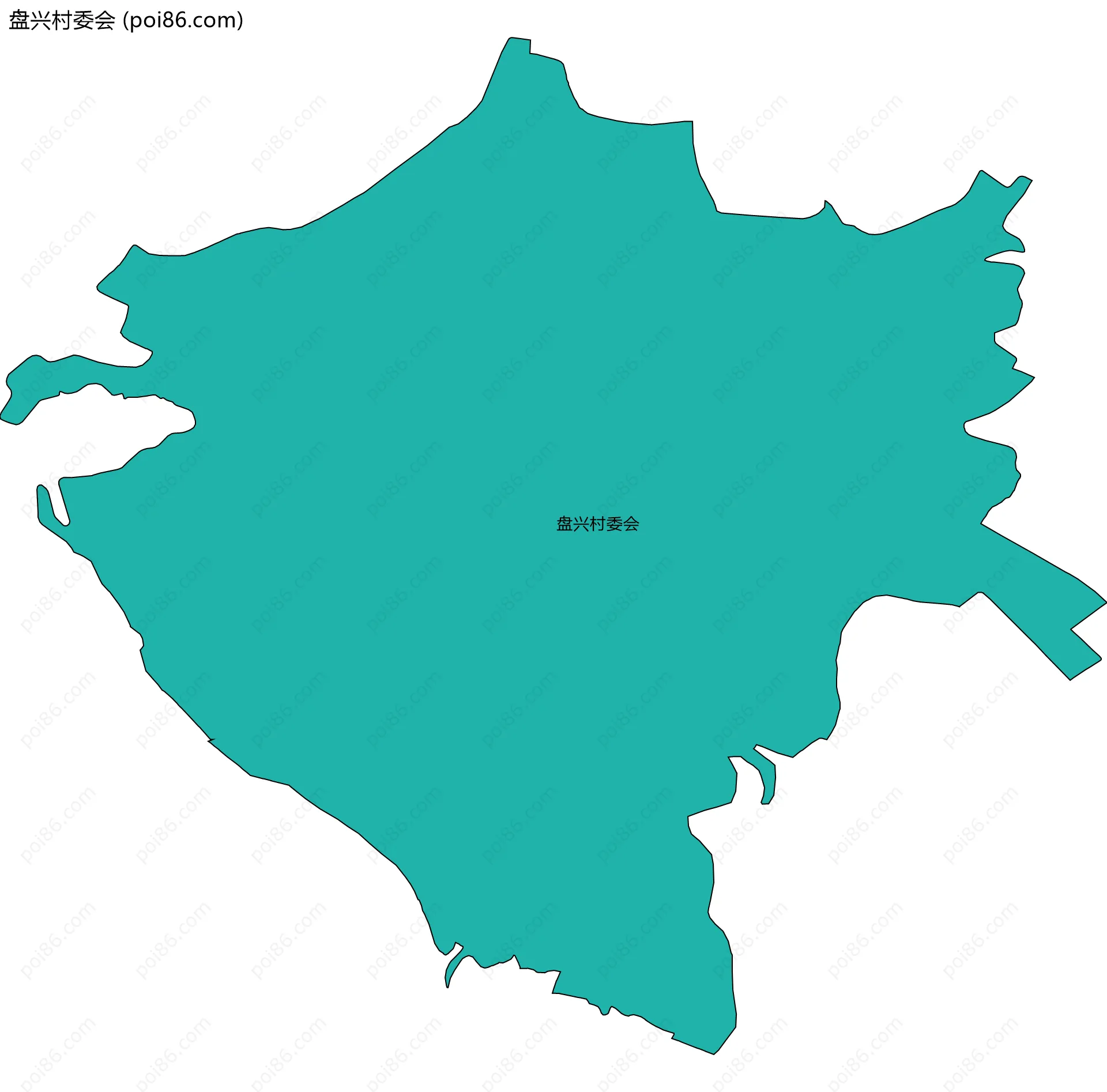 盘兴村委会边界地图