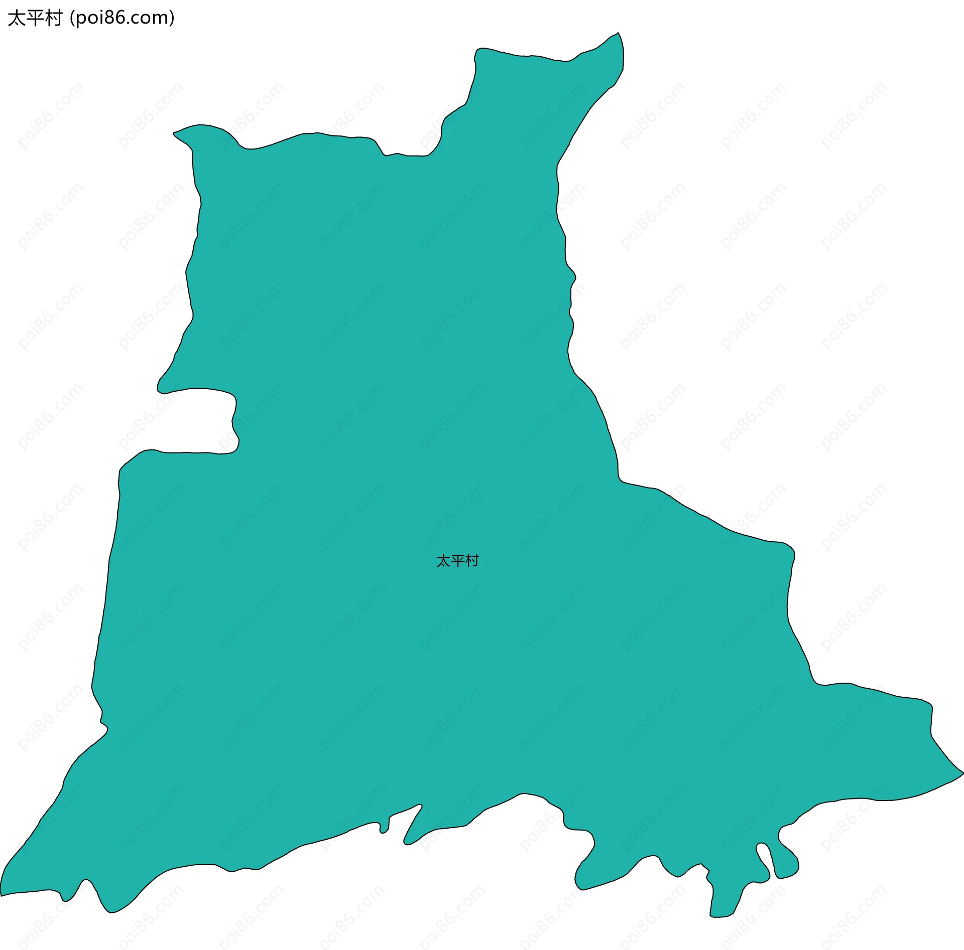太平村边界地图