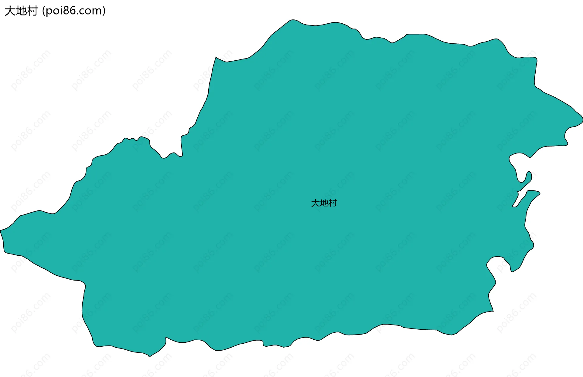 大地村边界地图