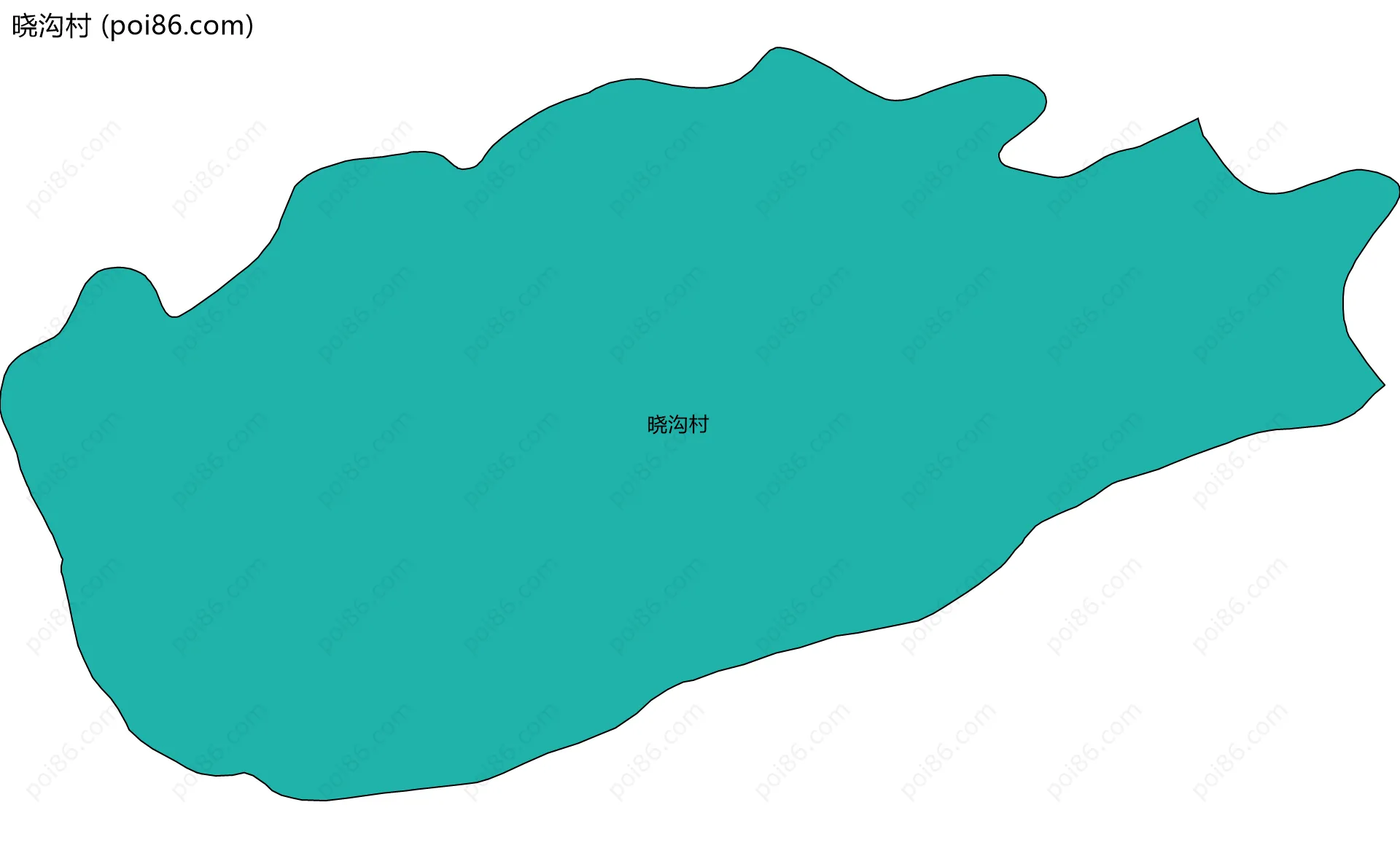 晓沟村边界地图