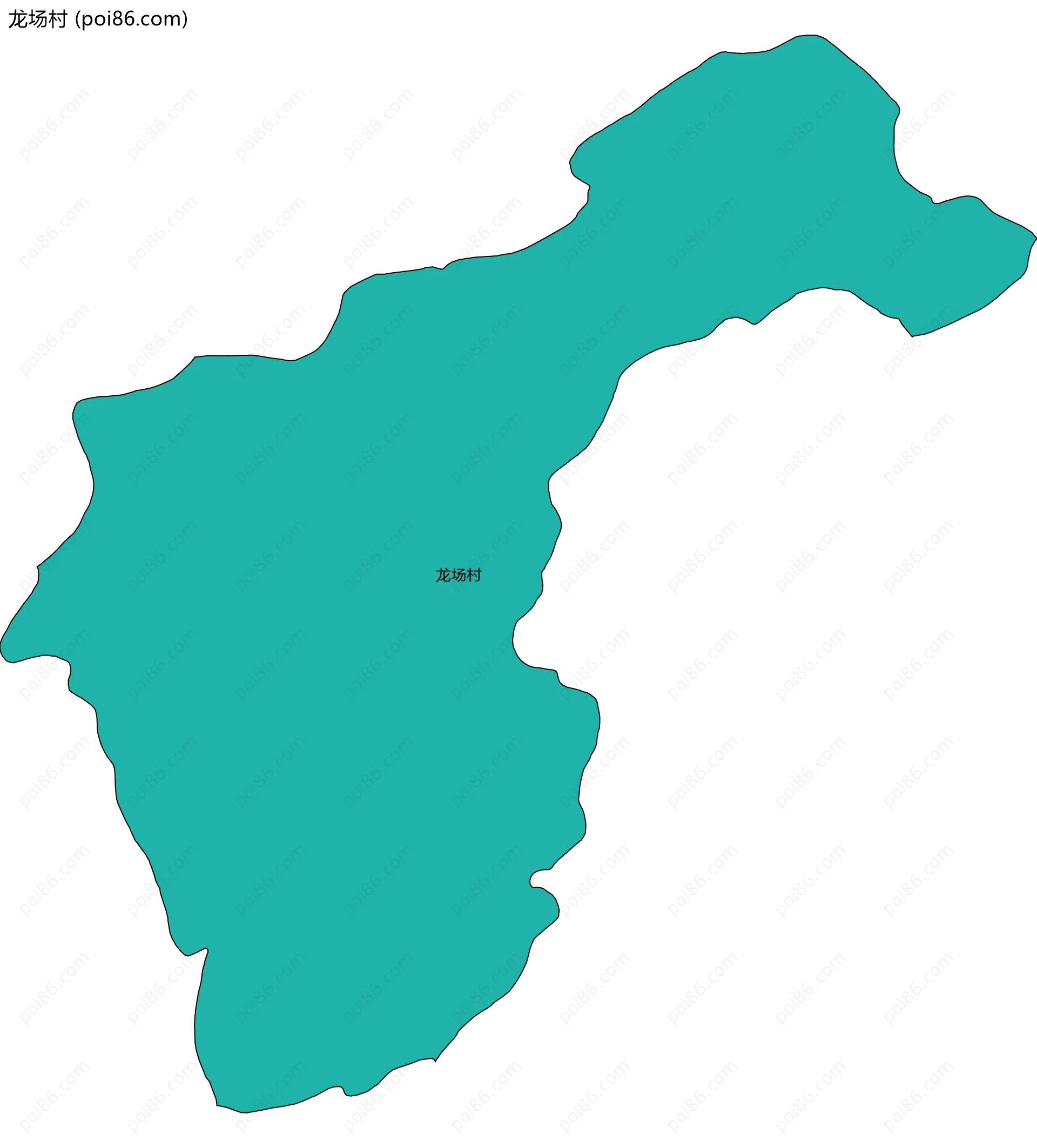 龙场村边界地图