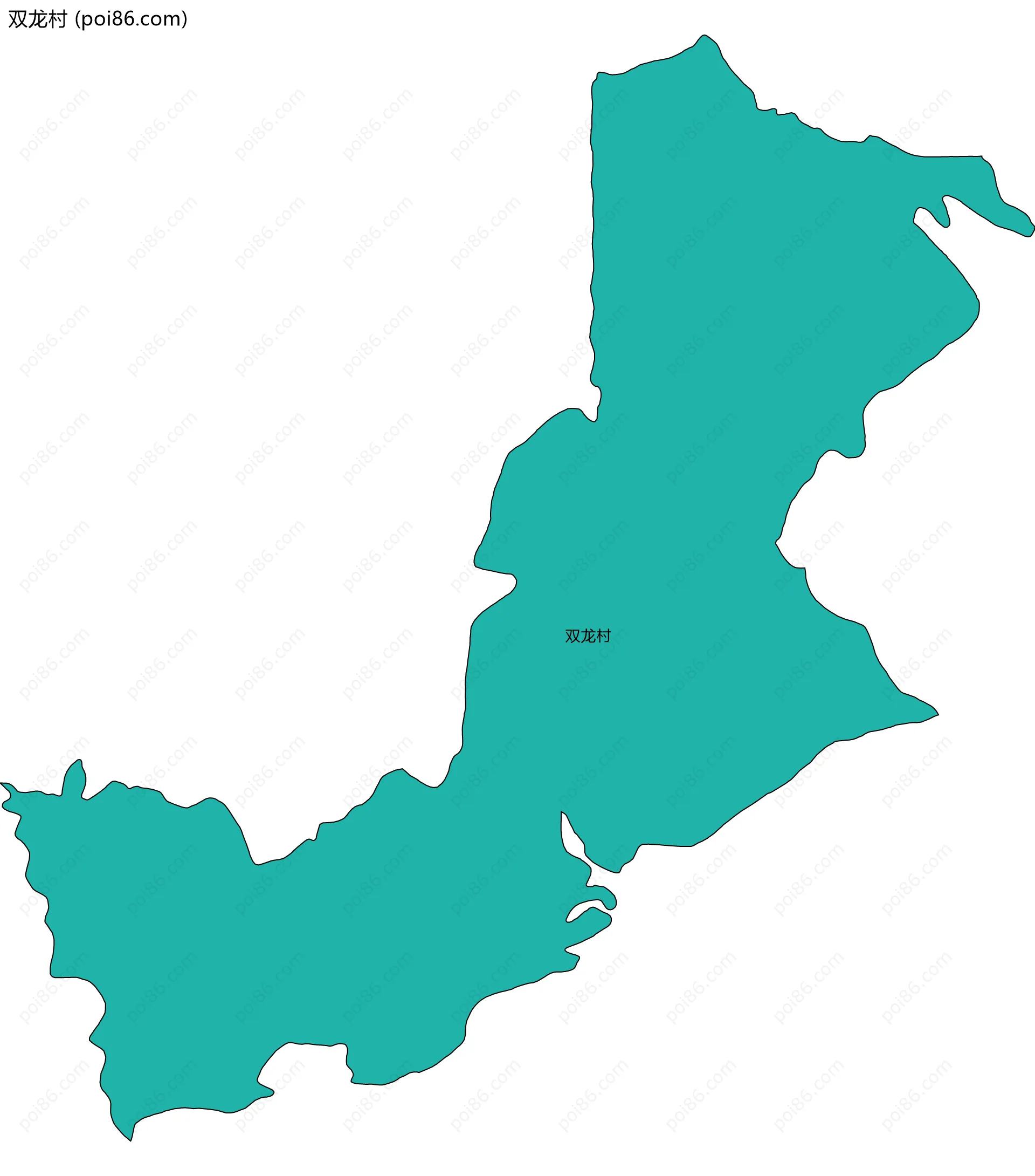 双龙村边界地图