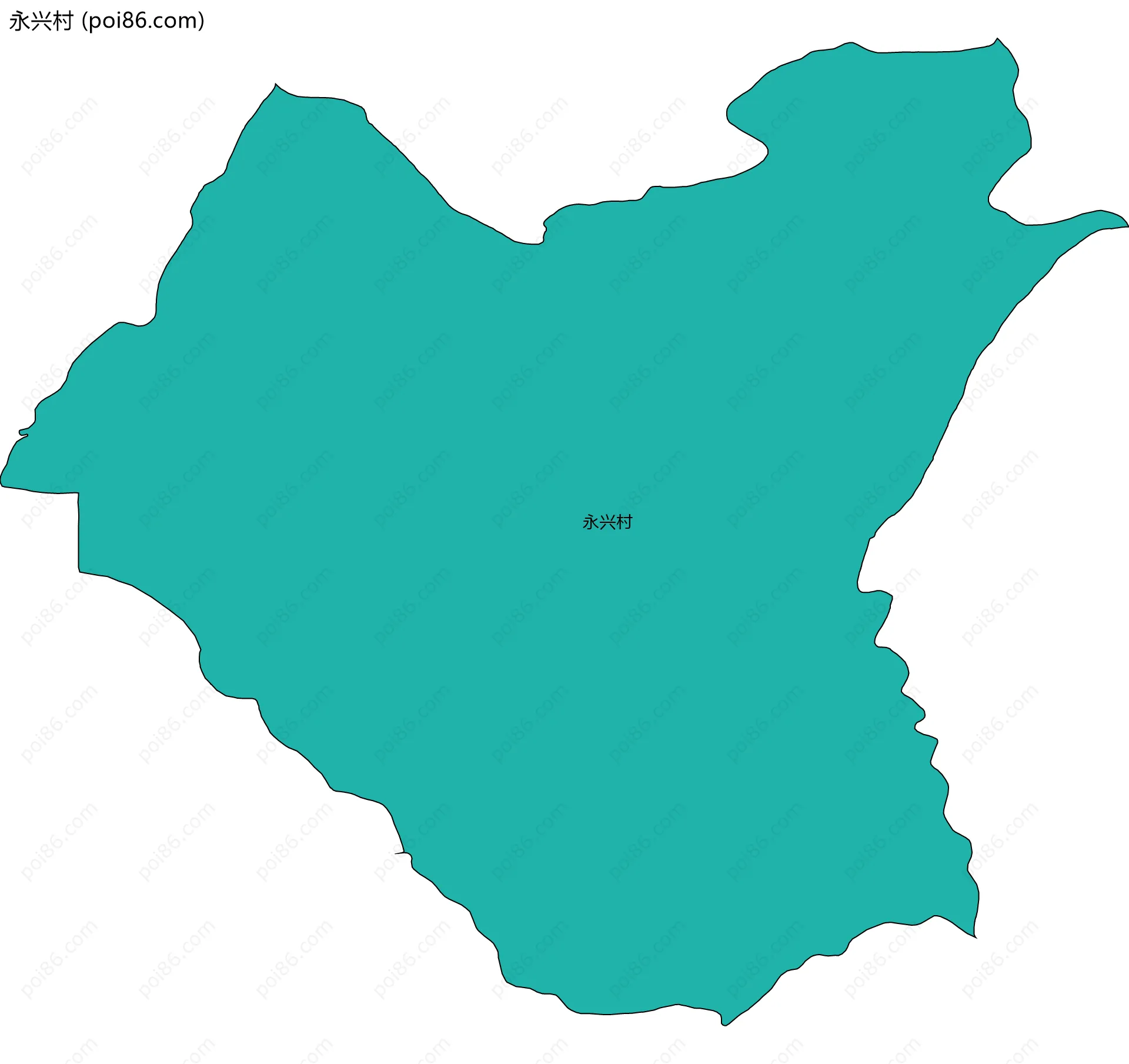 永兴村边界地图