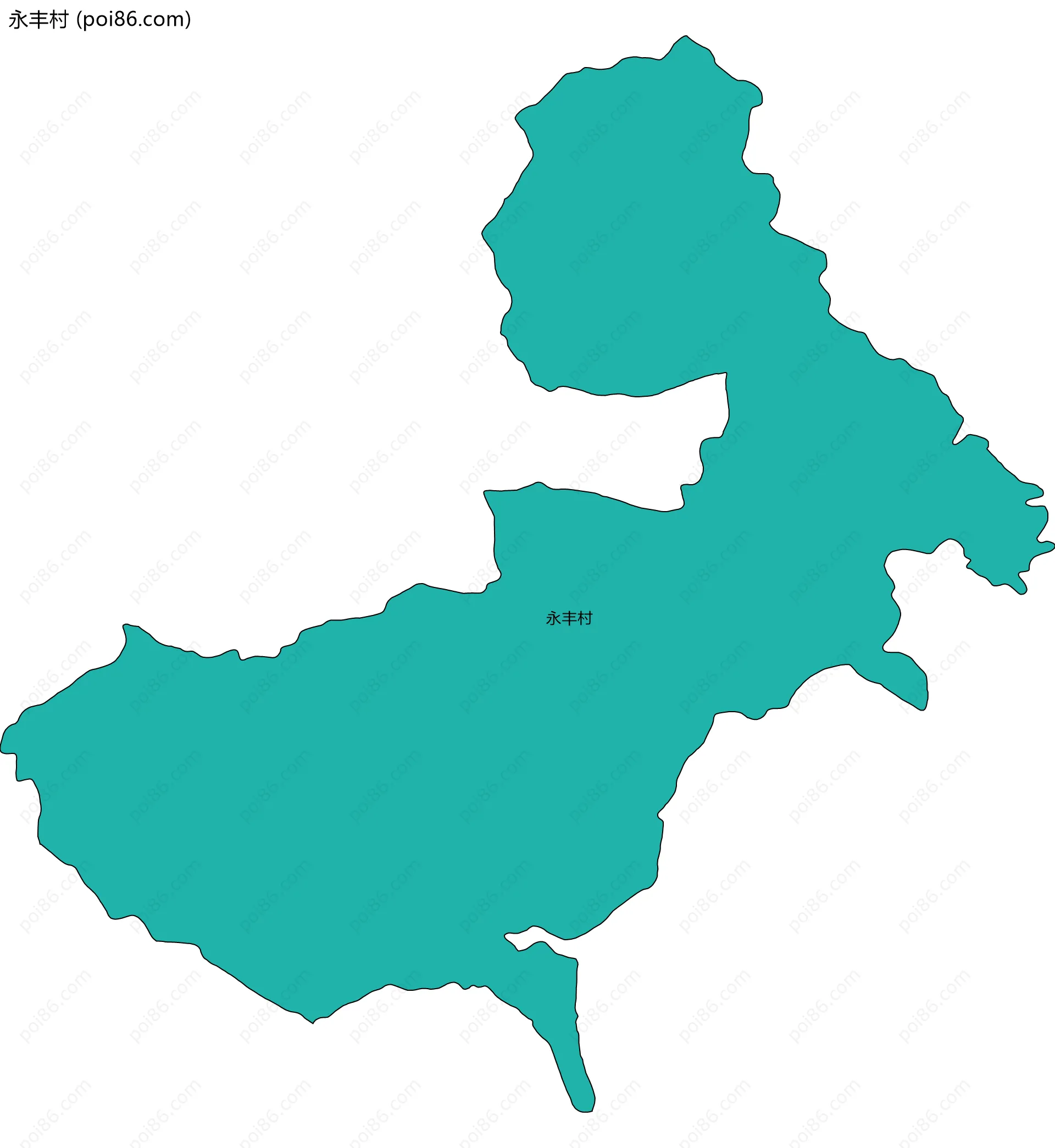 永丰村边界地图