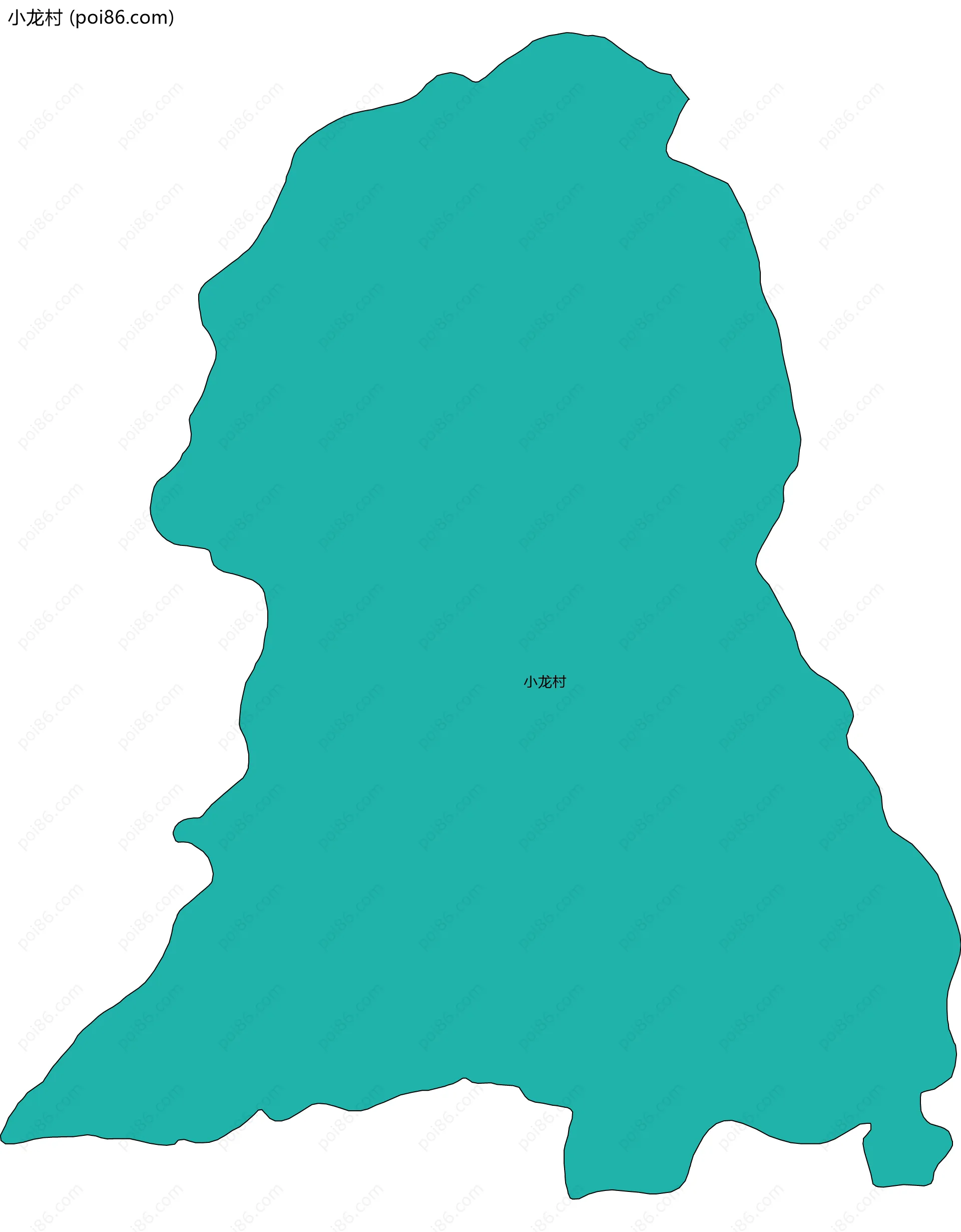 小龙村边界地图