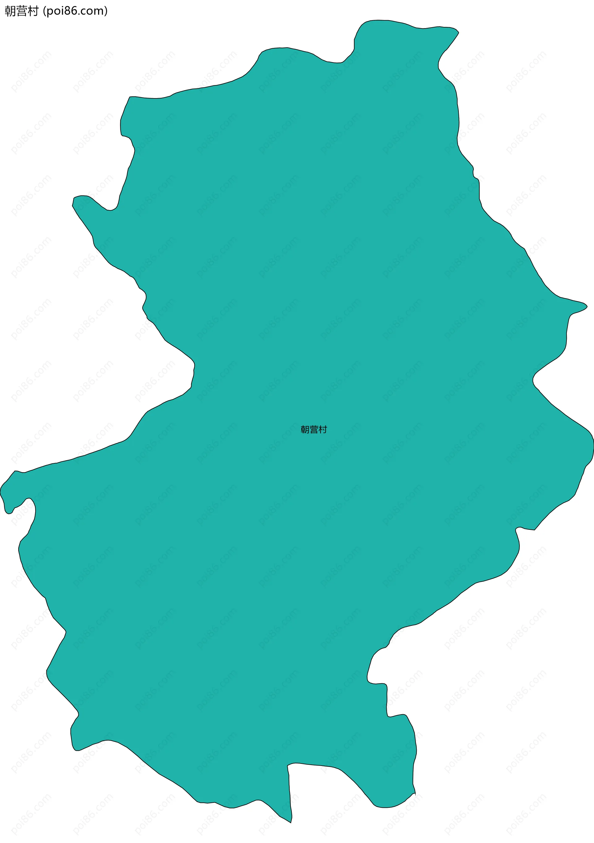 朝营村边界地图