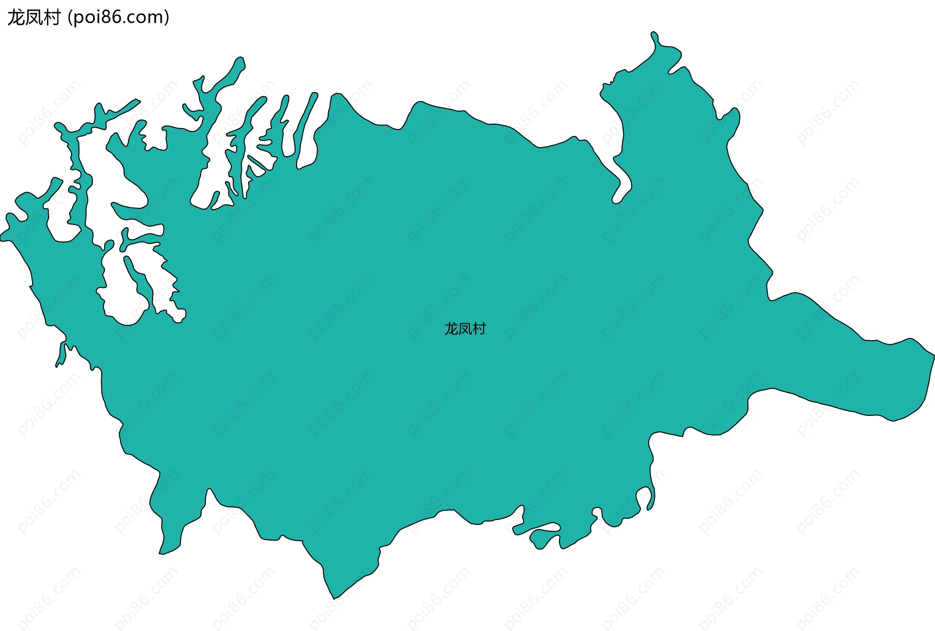 龙凤村边界地图