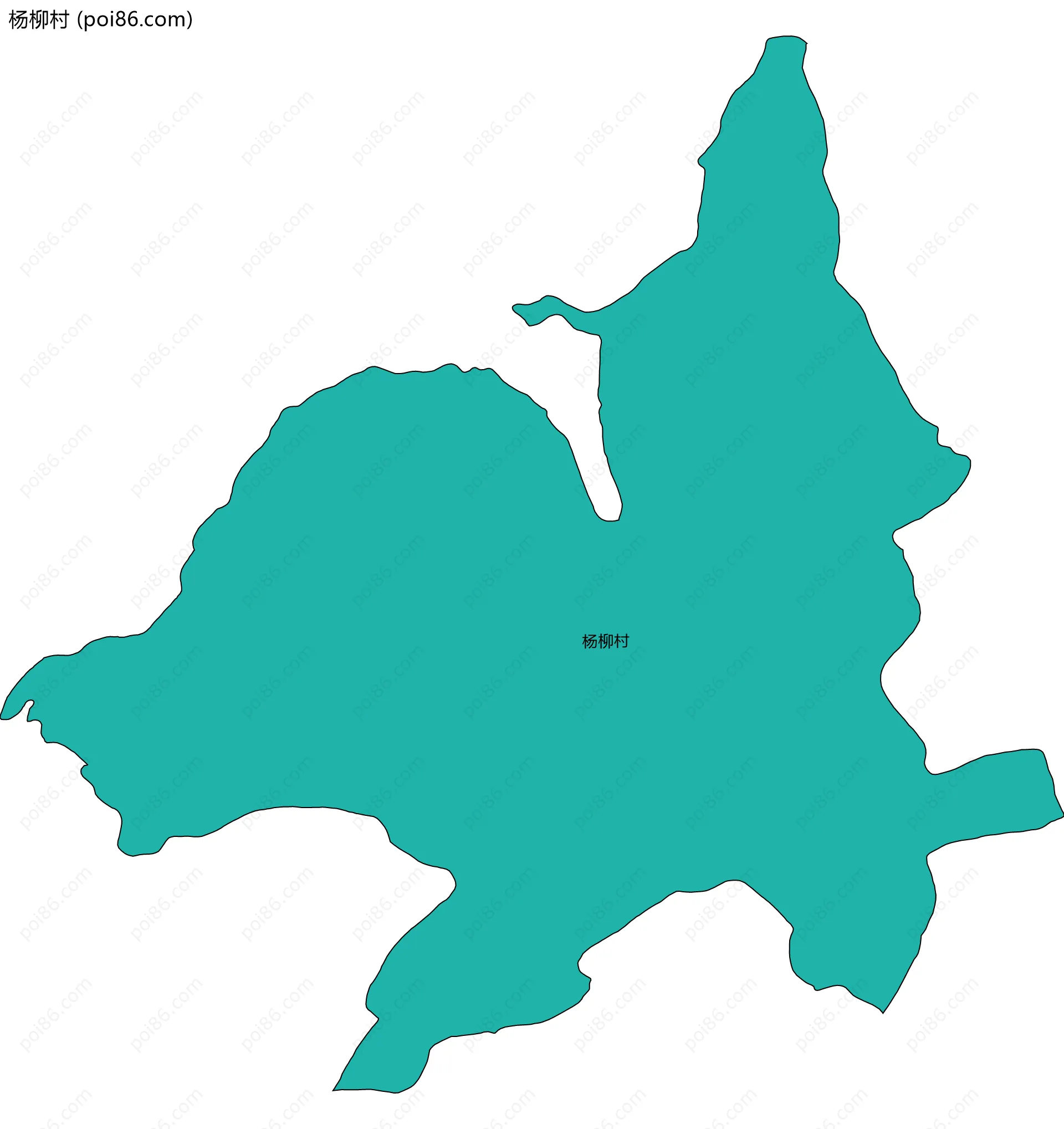 杨柳村边界地图