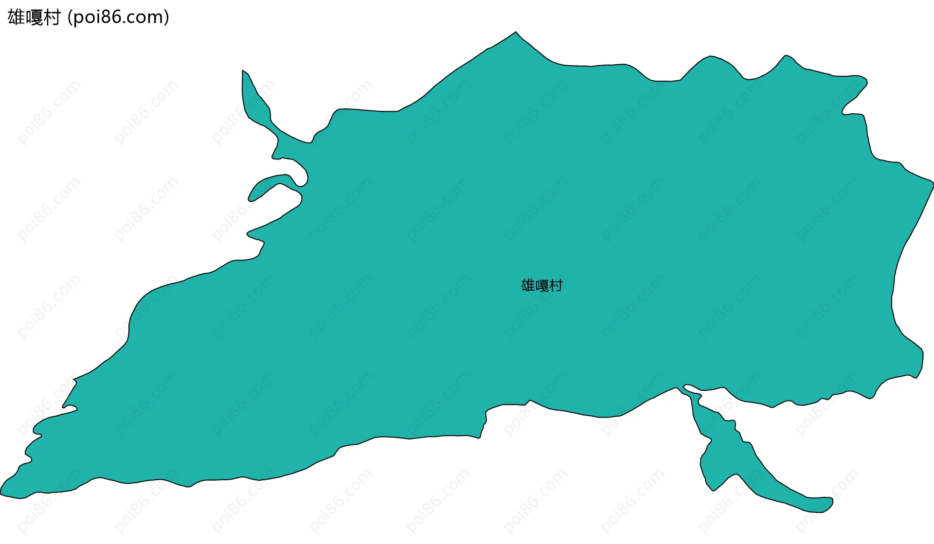 雄嘎村边界地图