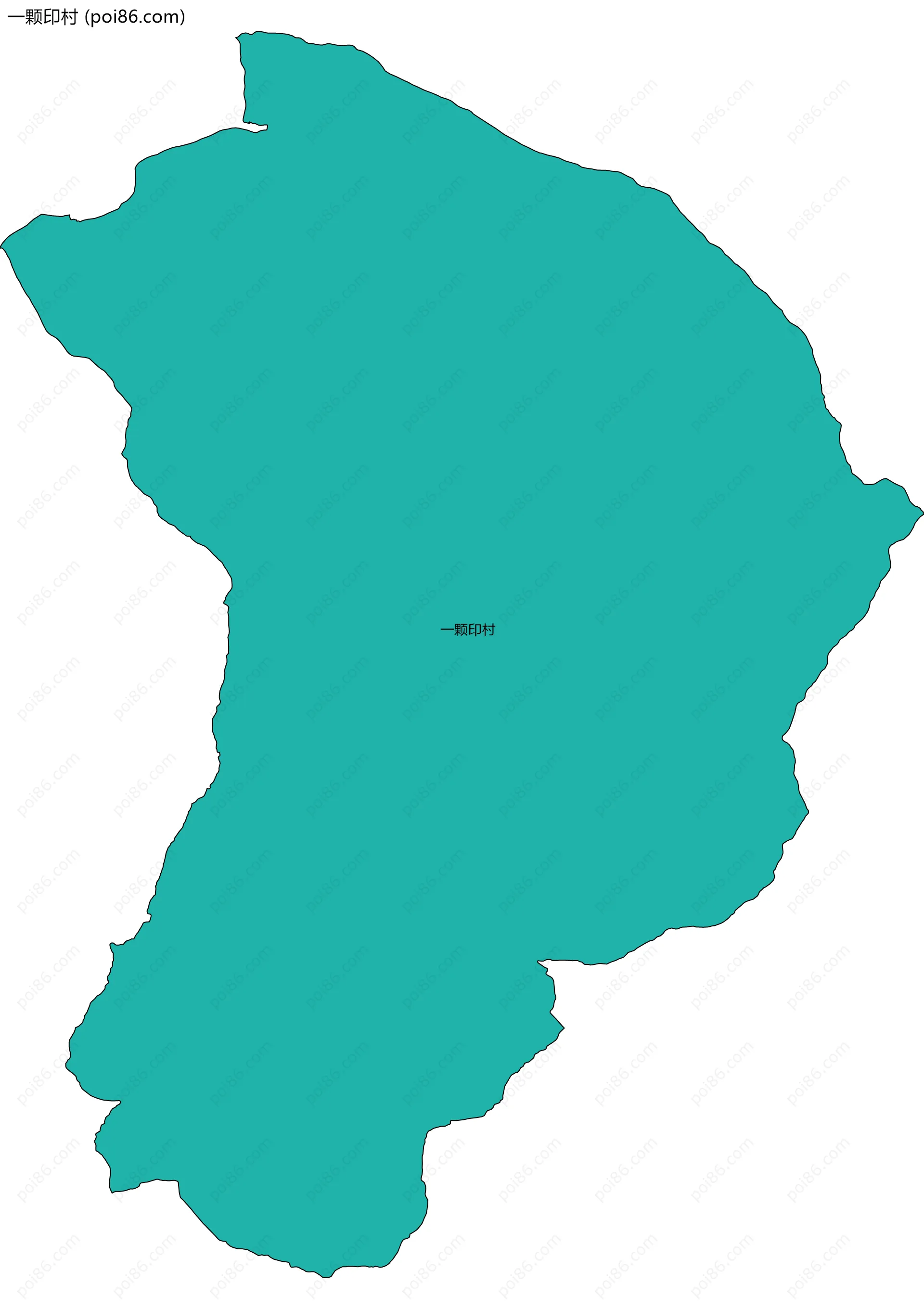 一颗印村边界地图