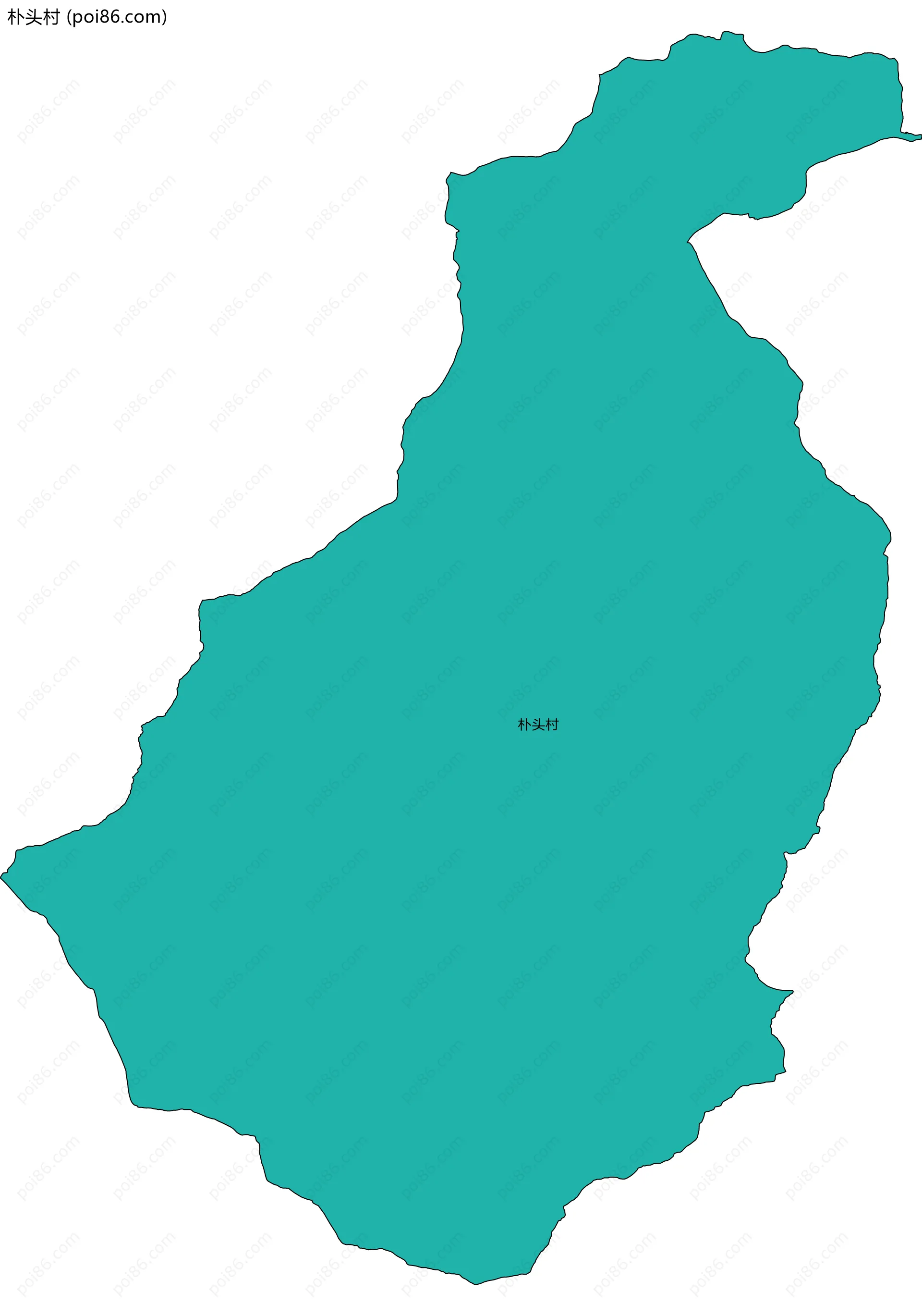 朴头村边界地图