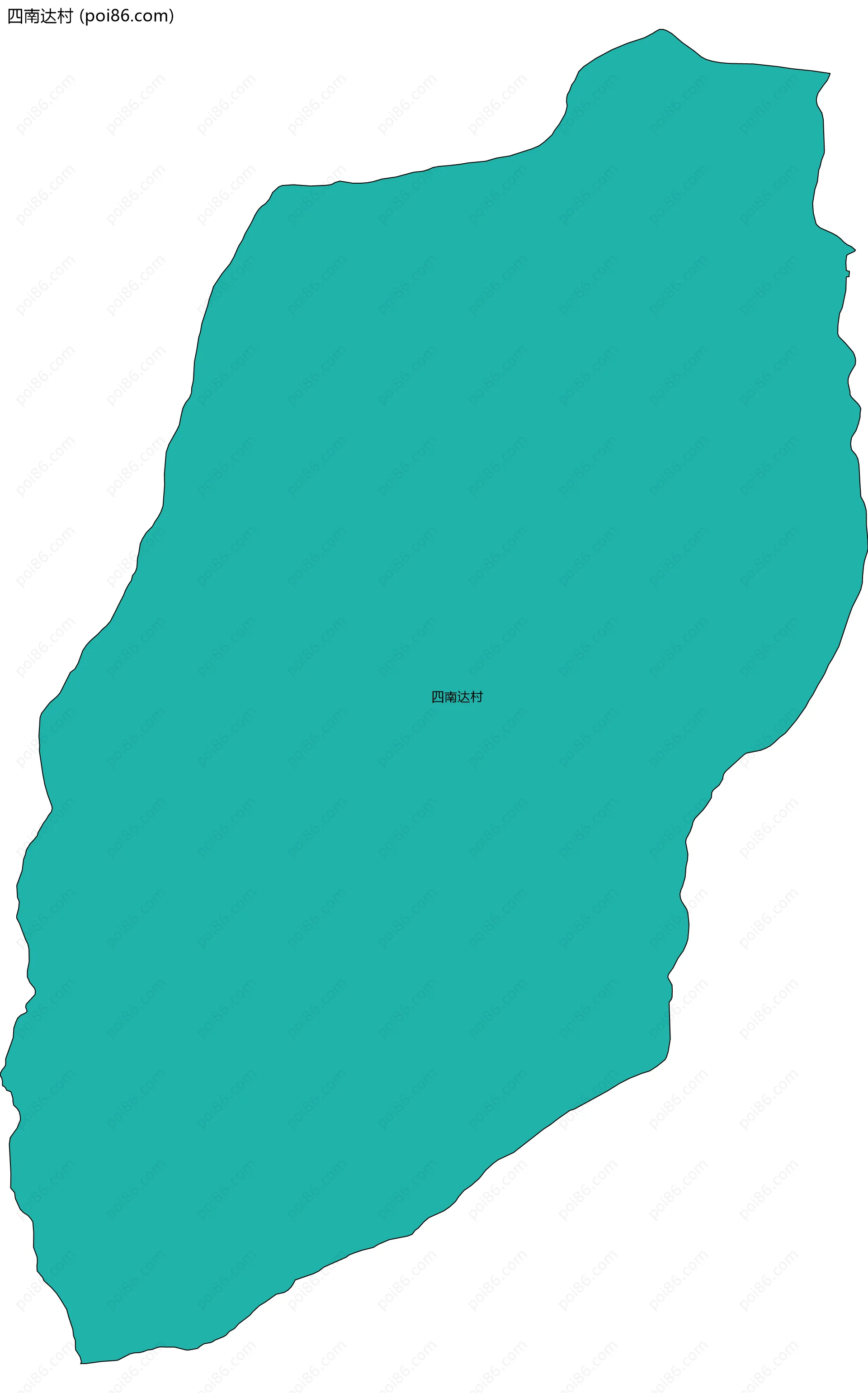 四南达村边界地图