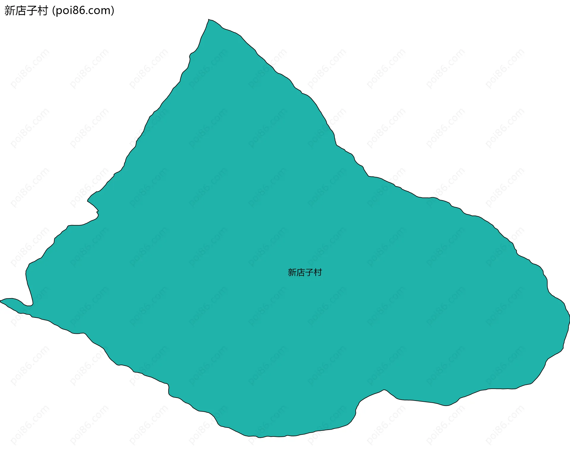 新店子村边界地图