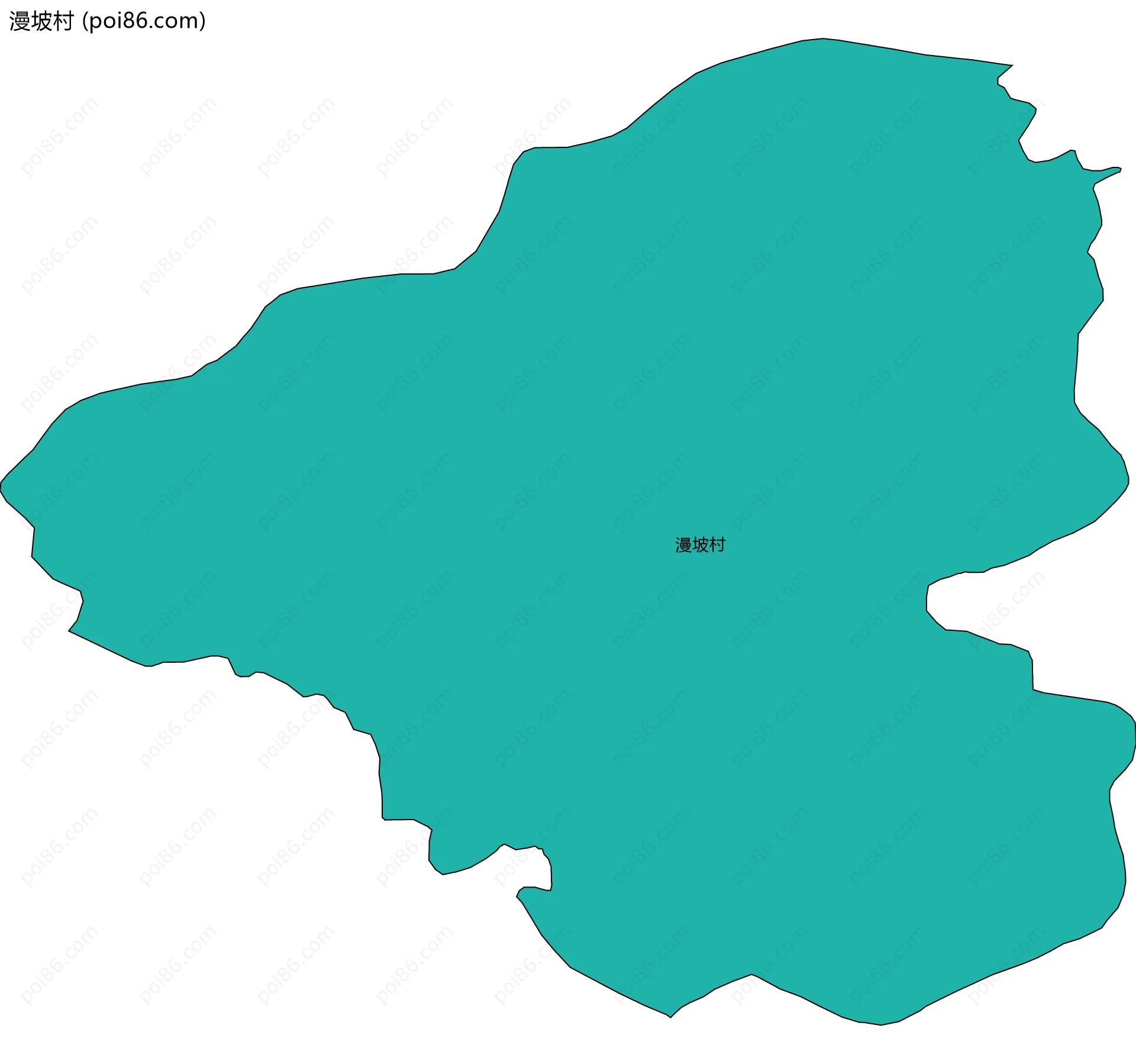 漫坡村边界地图