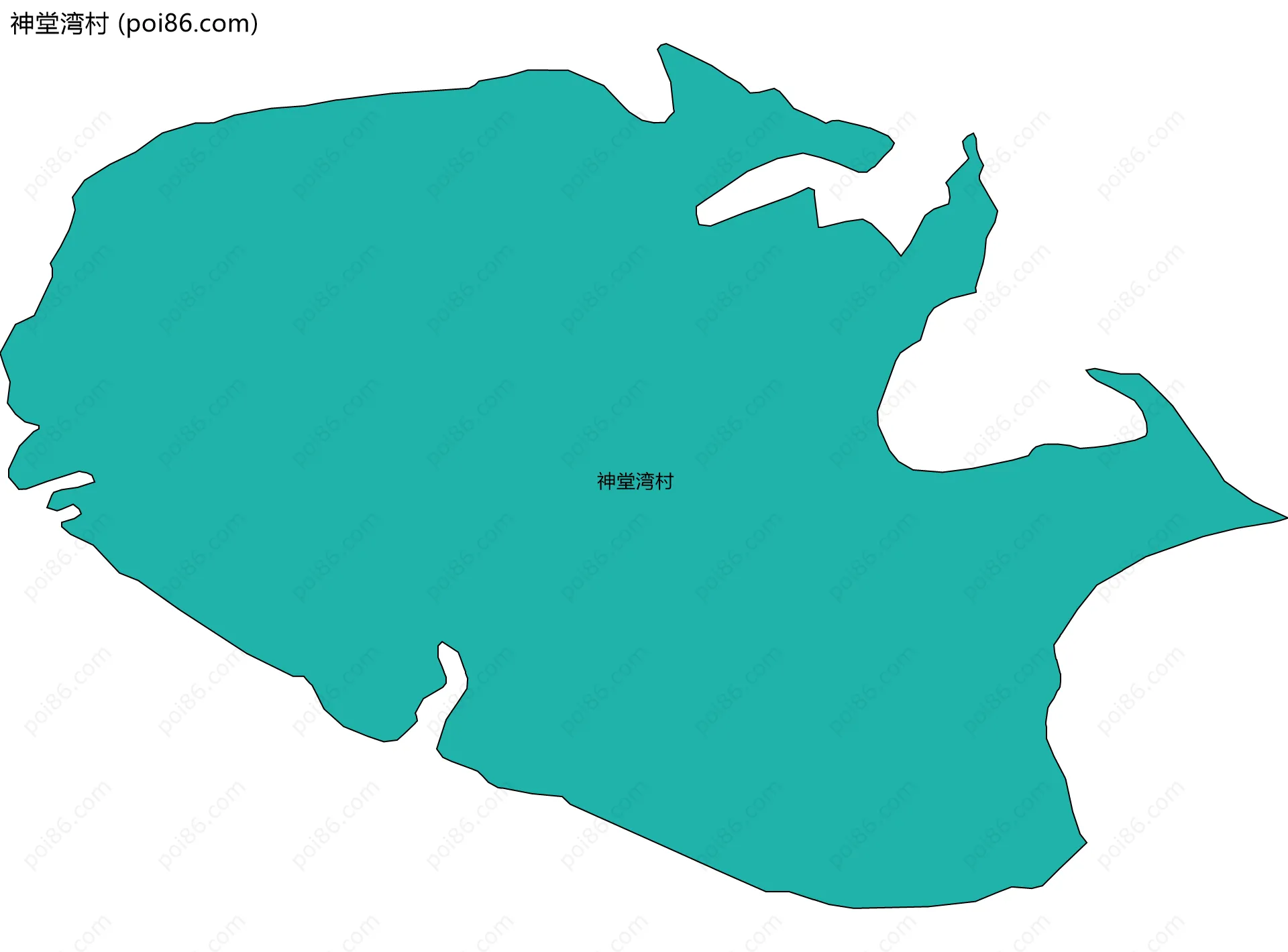 神堂湾村边界地图