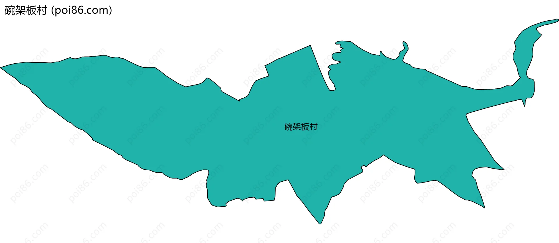 碗架板村边界地图