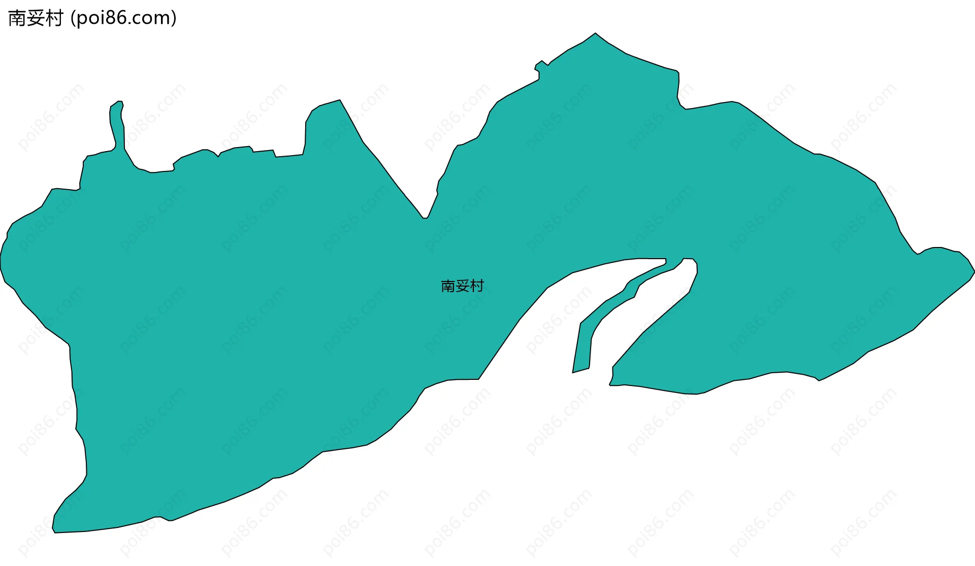 南妥村边界地图