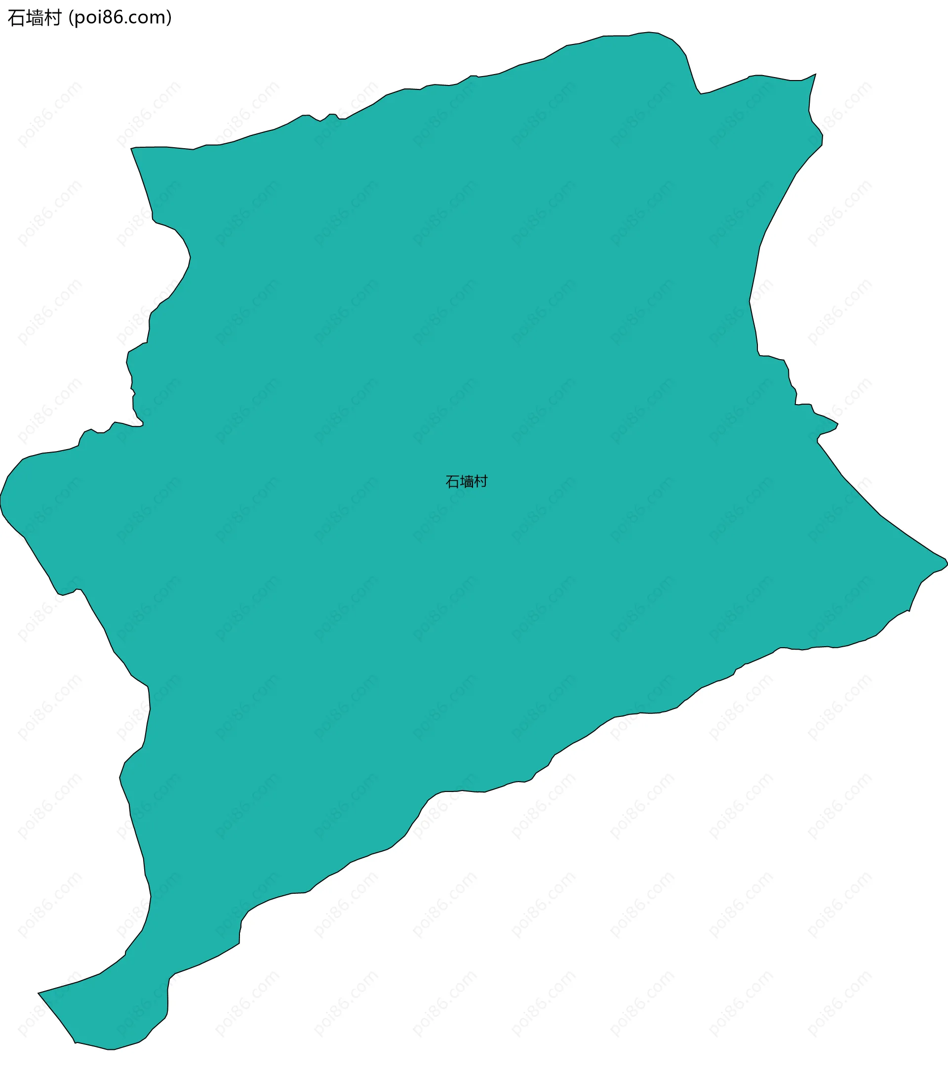 石墙村边界地图