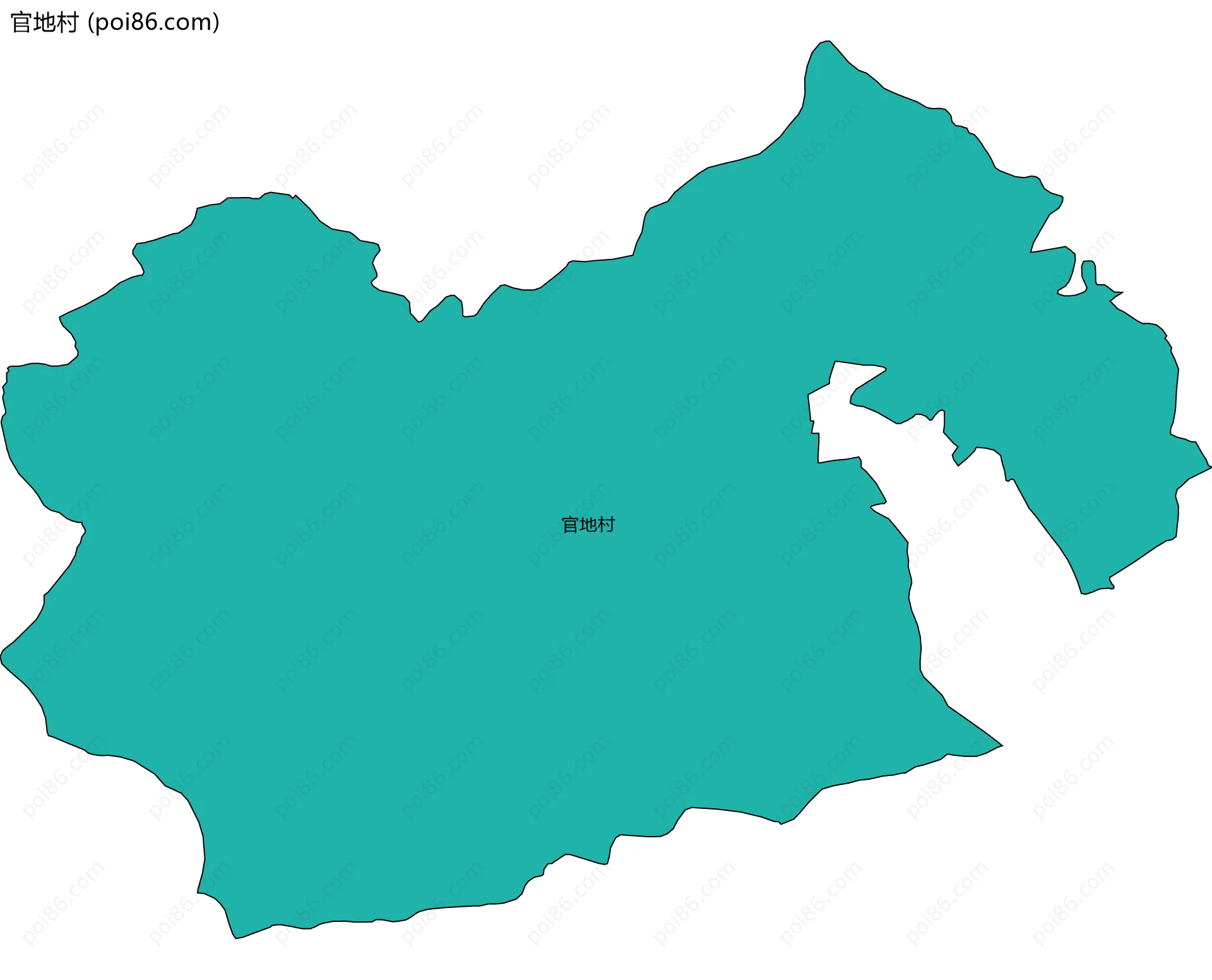 官地村边界地图