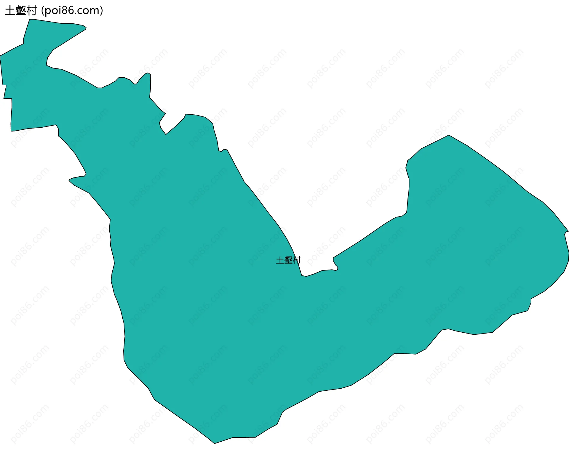 土壑村边界地图