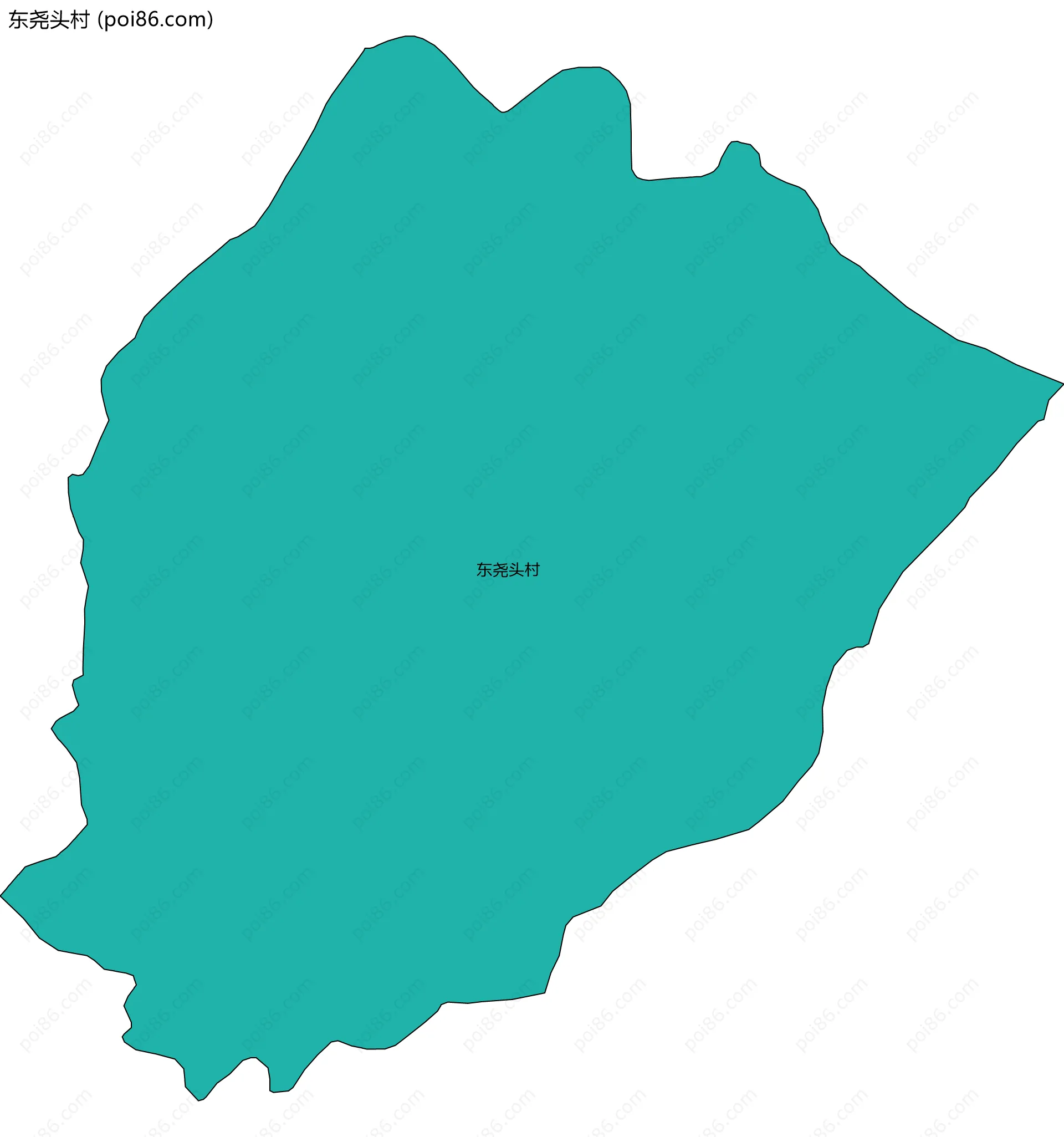 东尧头村边界地图