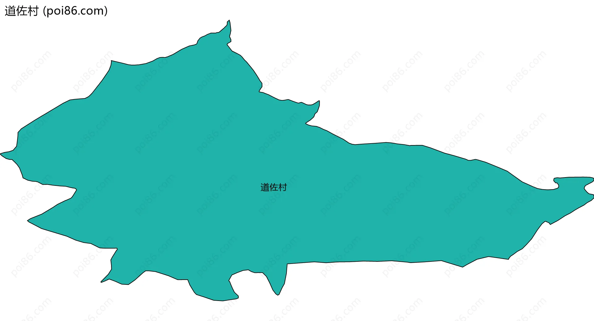 道佐村边界地图