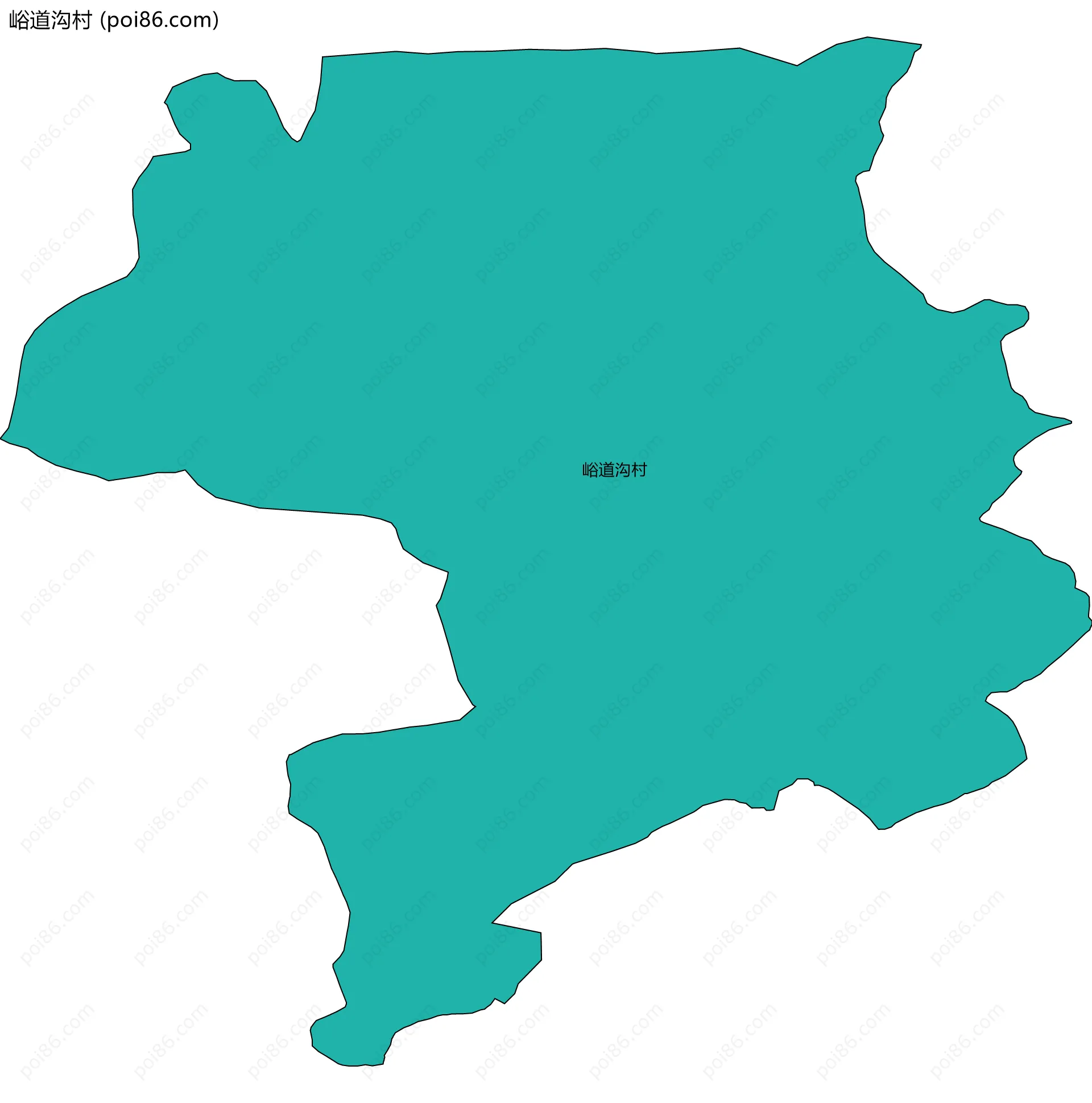 峪道沟村边界地图