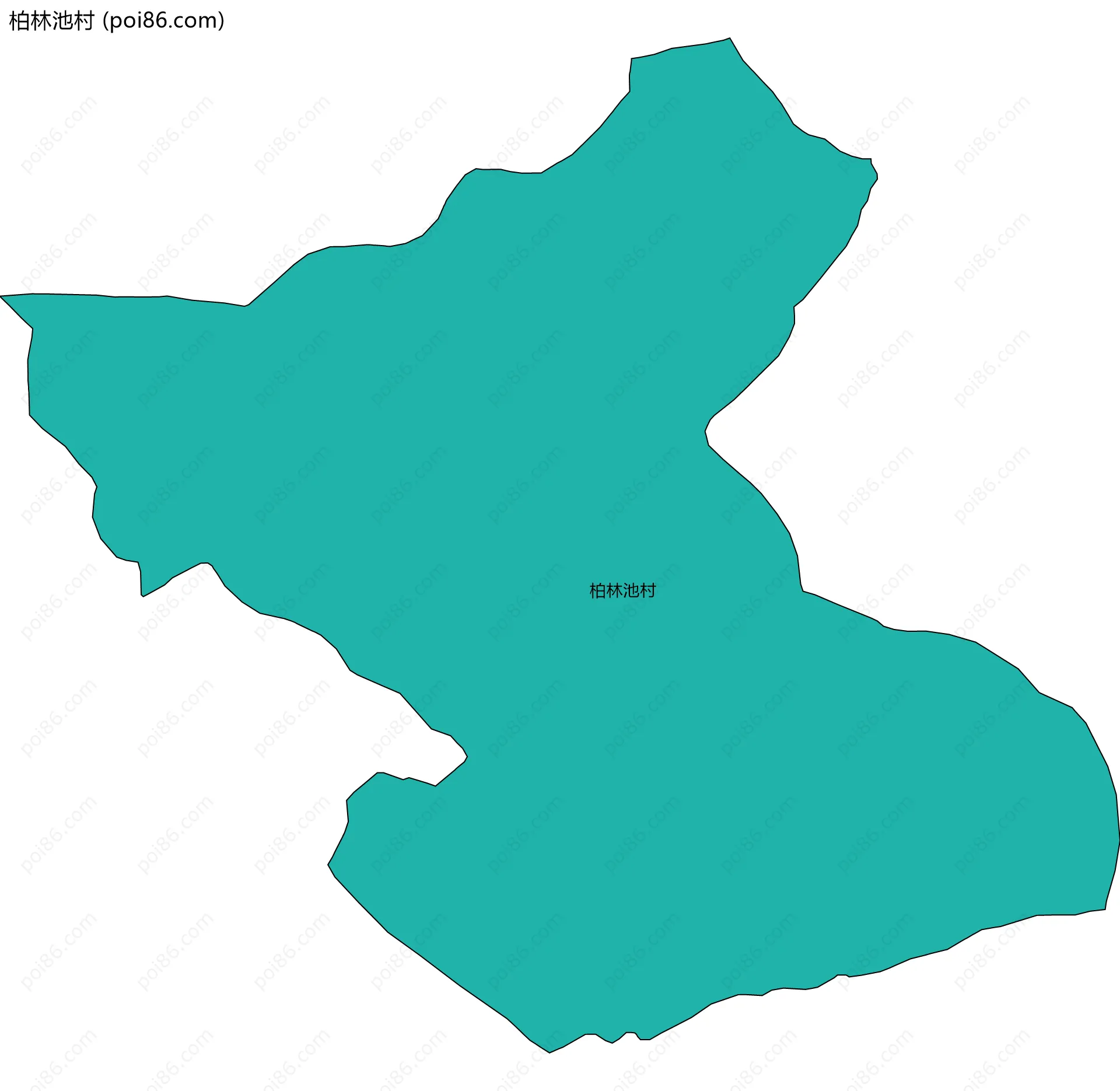 柏林池村边界地图