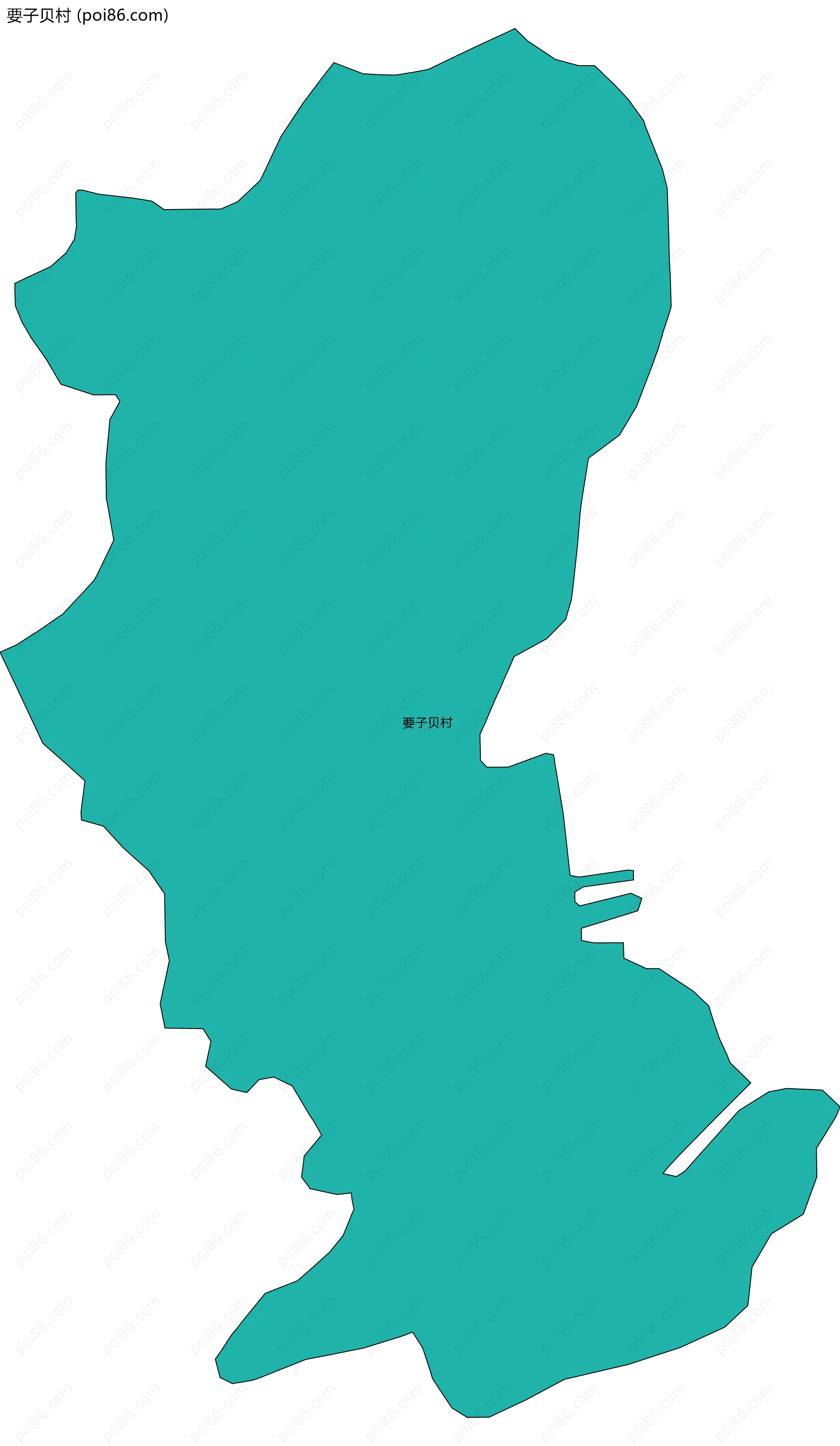要子贝村边界地图