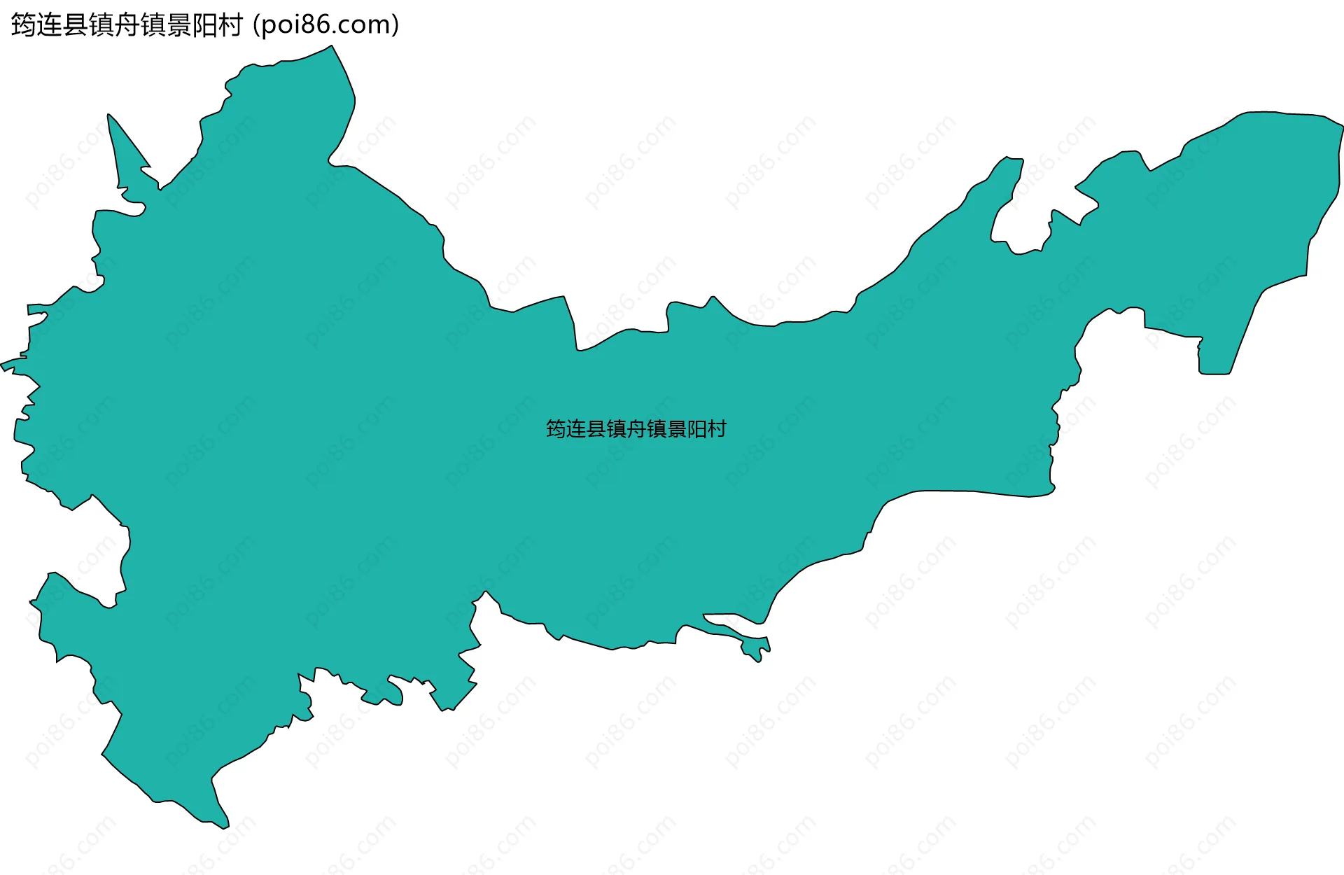 筠连县镇舟镇景阳村边界地图