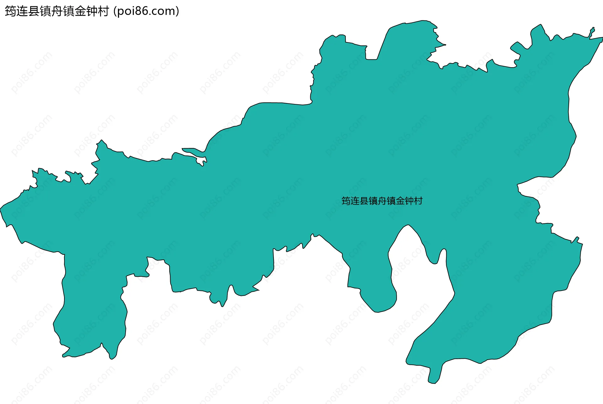 筠连县镇舟镇金钟村边界地图