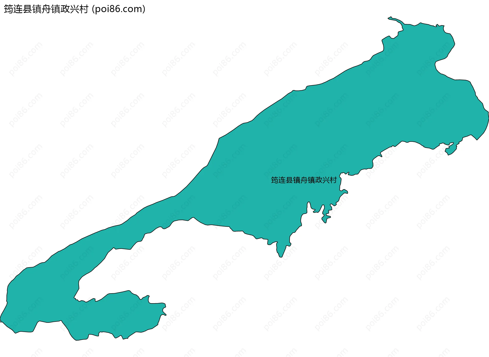 筠连县镇舟镇政兴村边界地图