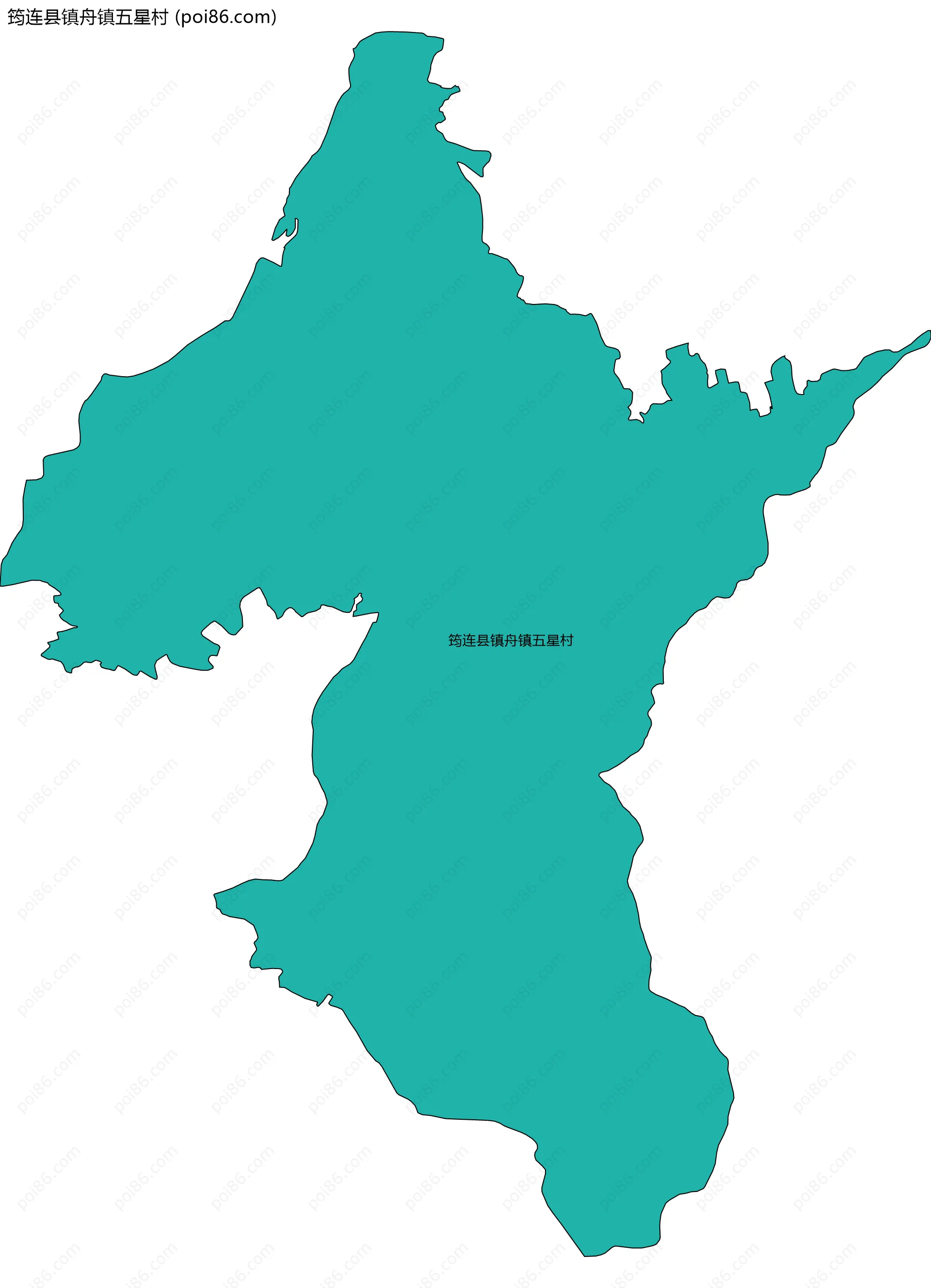 筠连县镇舟镇五星村边界地图