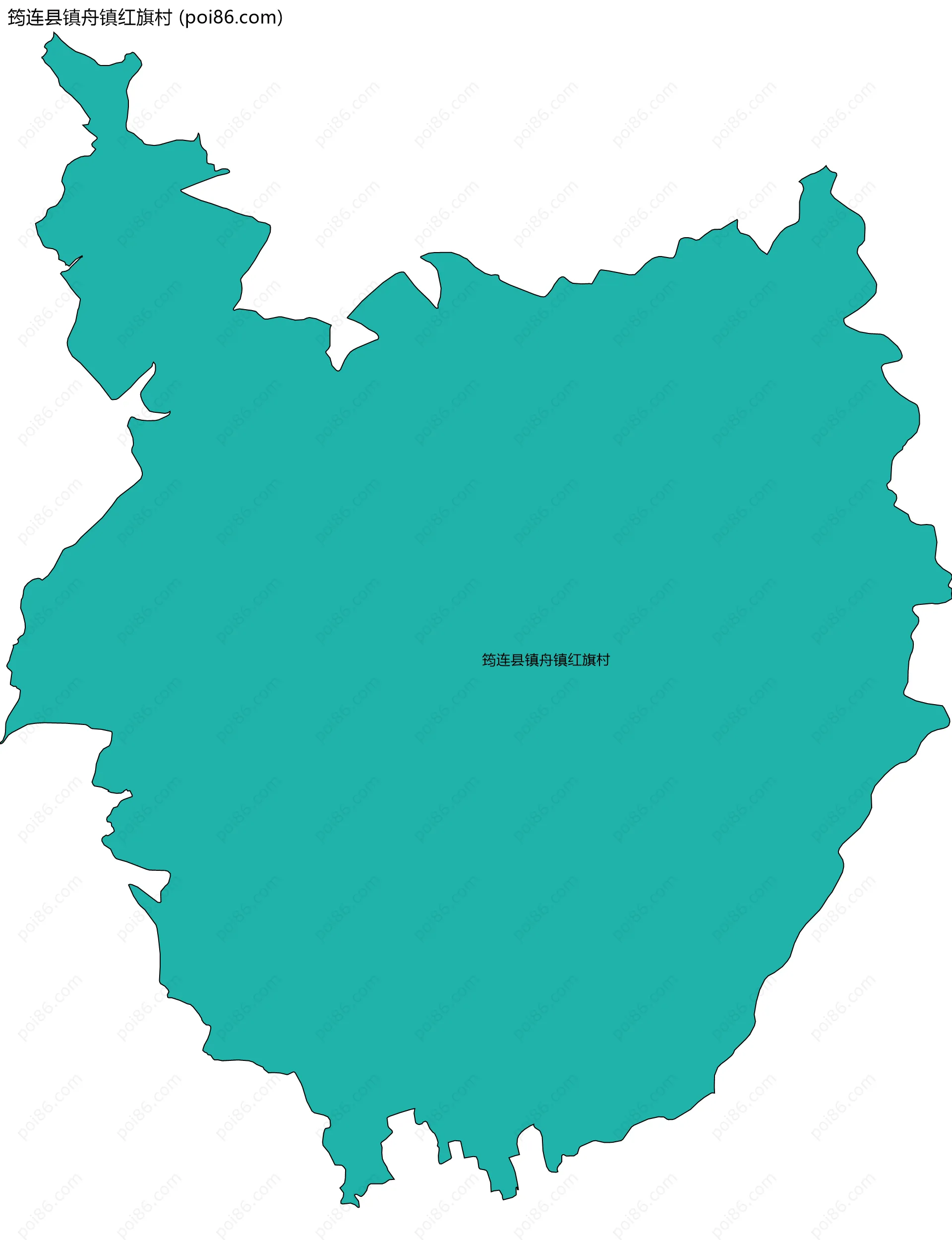 筠连县镇舟镇红旗村边界地图