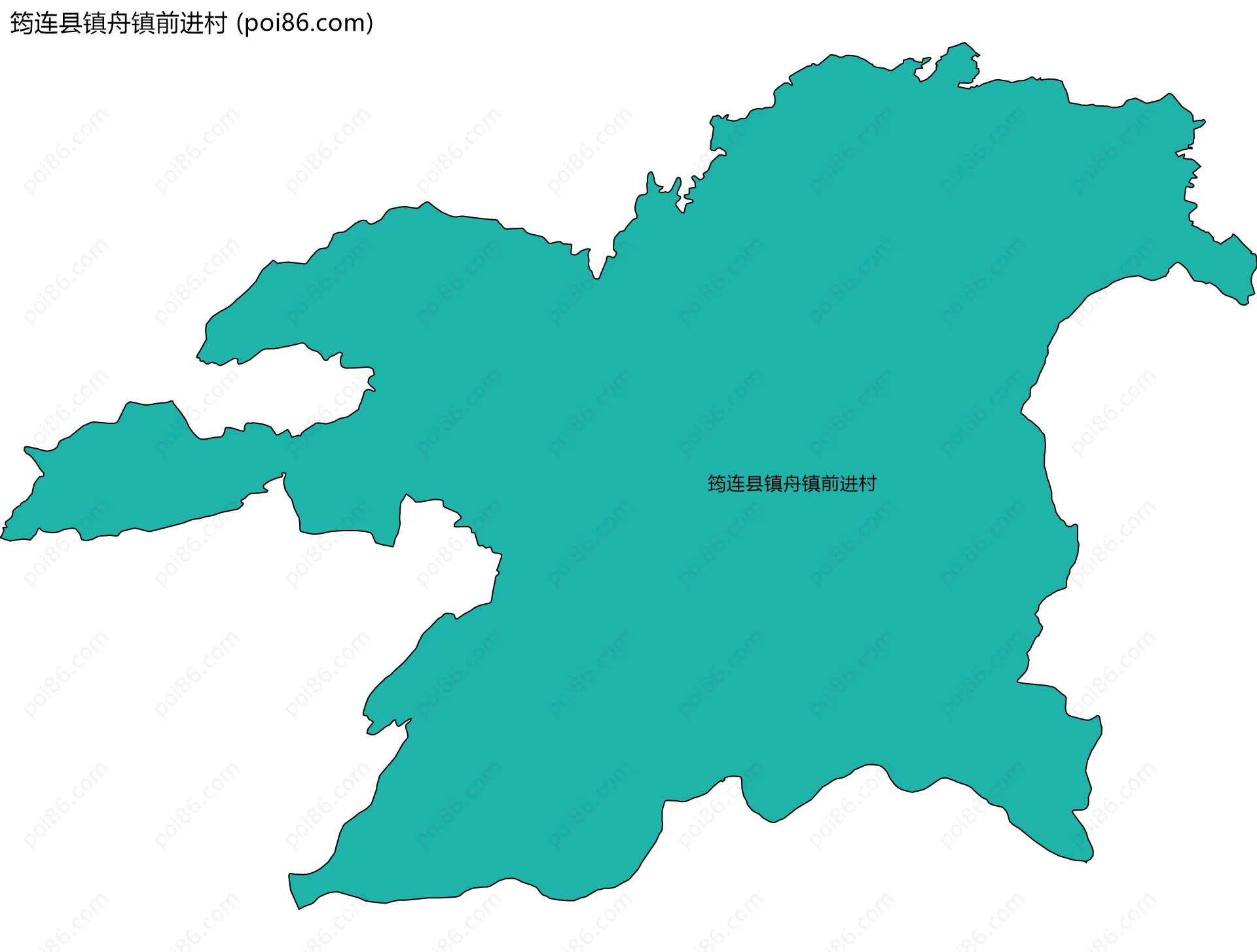 筠连县镇舟镇前进村边界地图