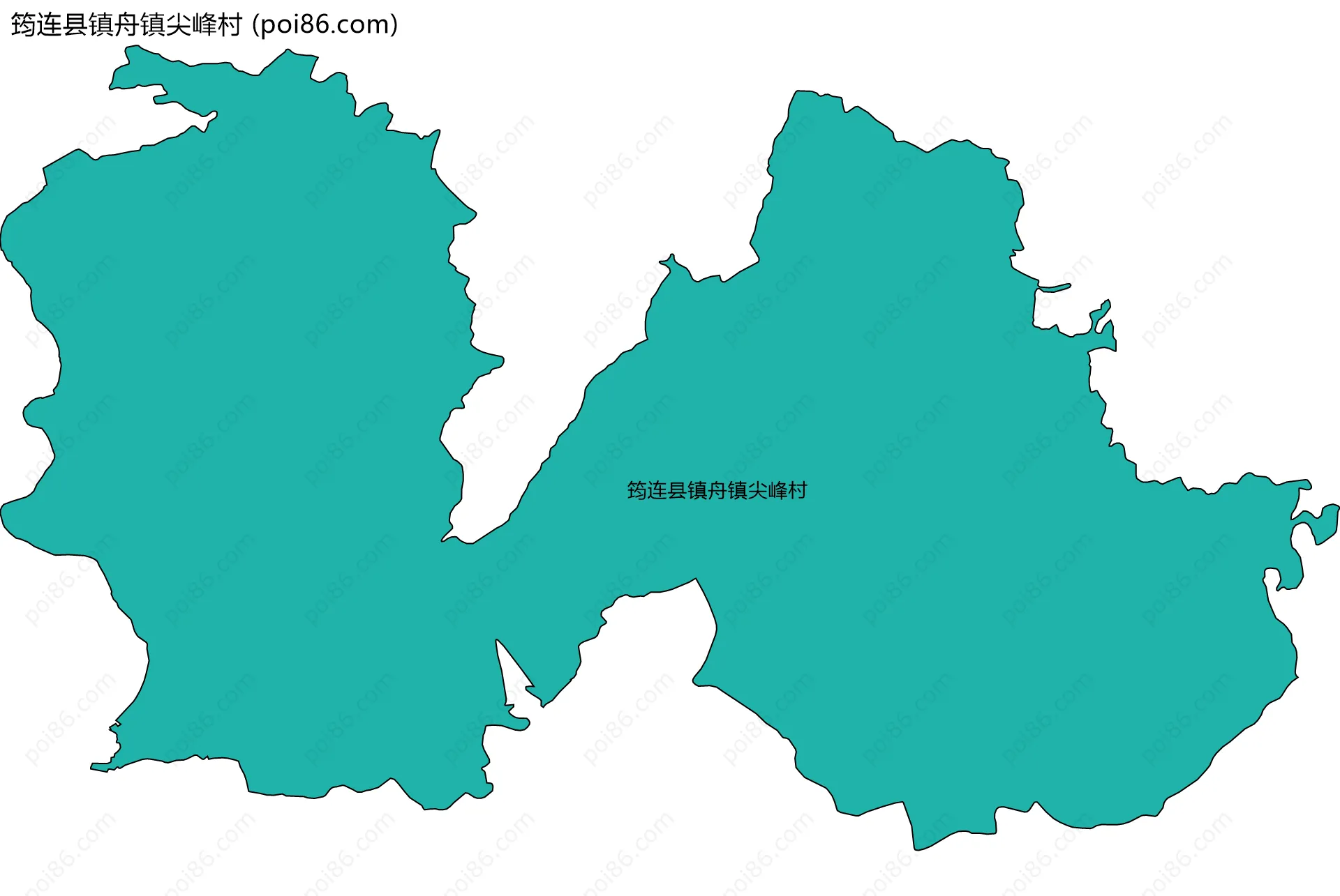筠连县镇舟镇尖峰村边界地图