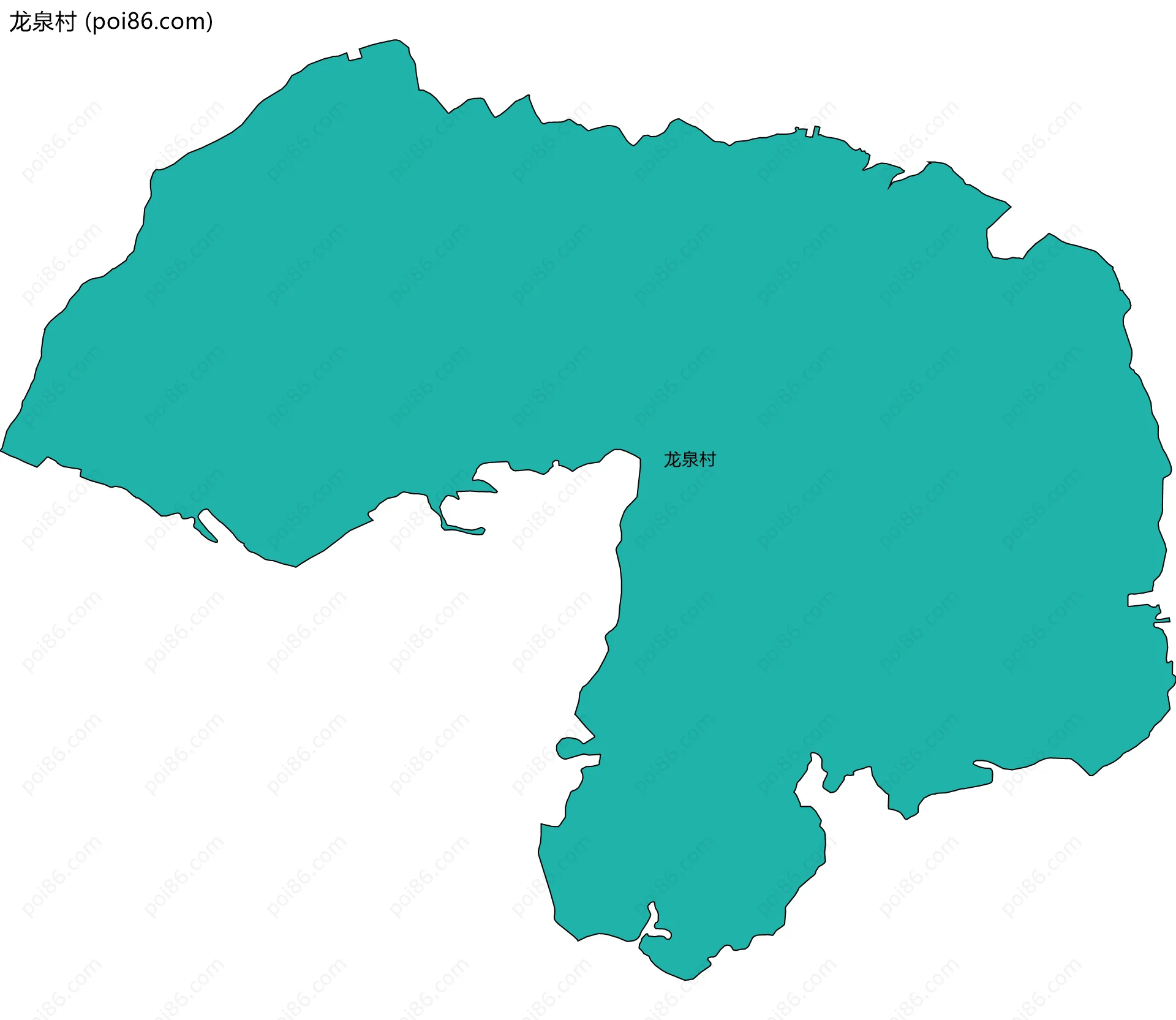 龙泉村边界地图