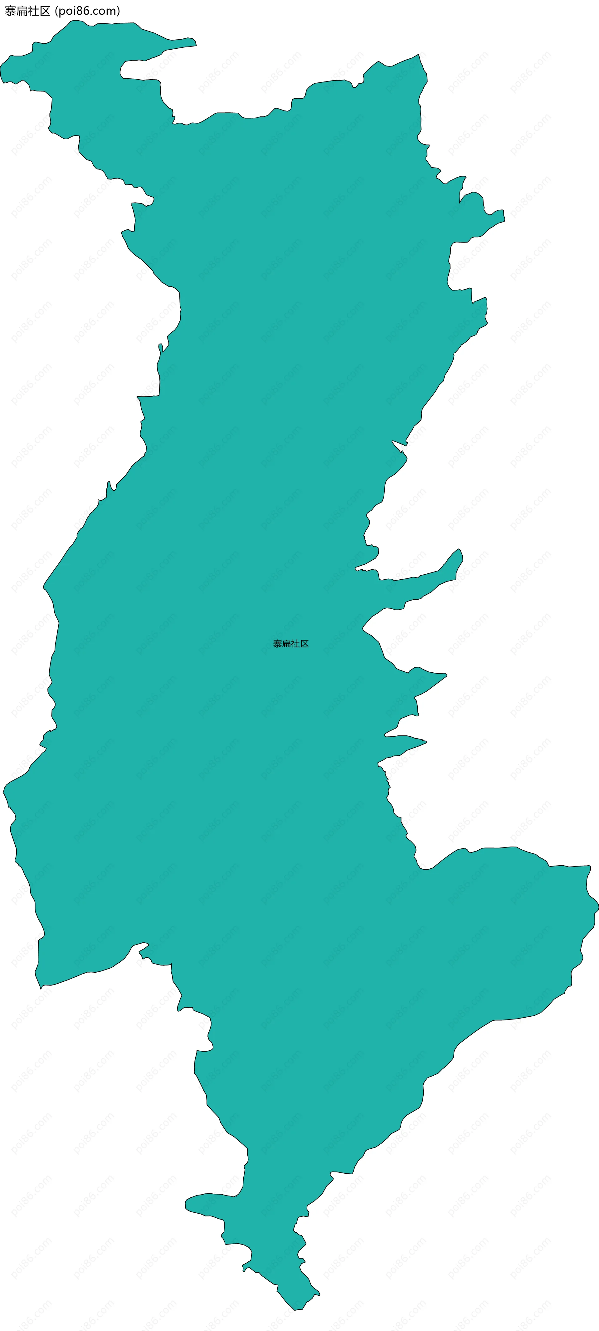 寨扁社区边界地图