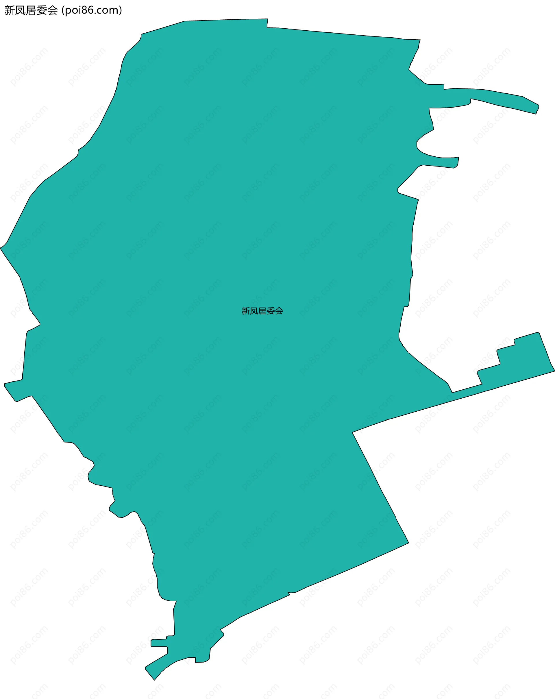 新凤居委会边界地图