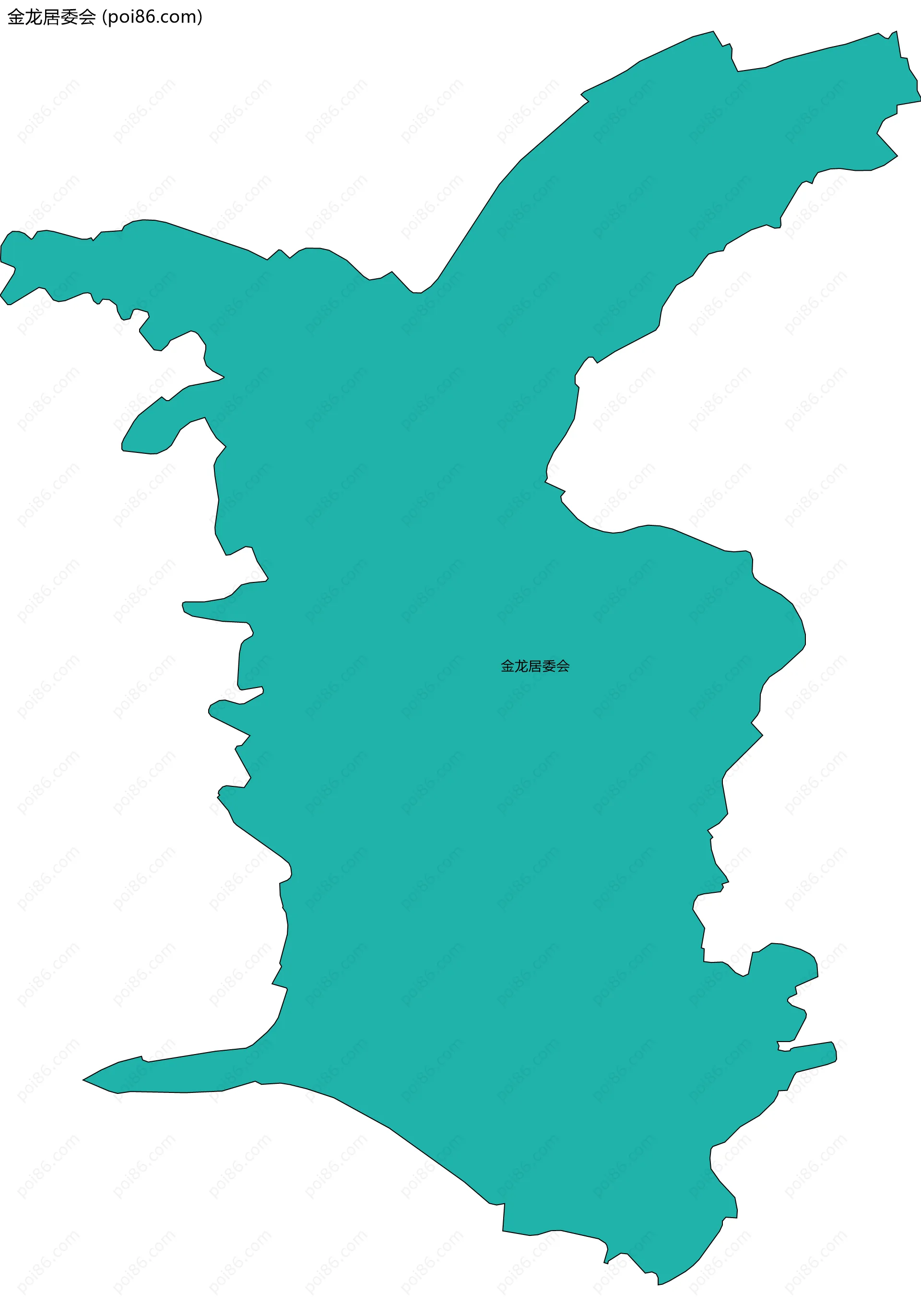 金龙居委会边界地图