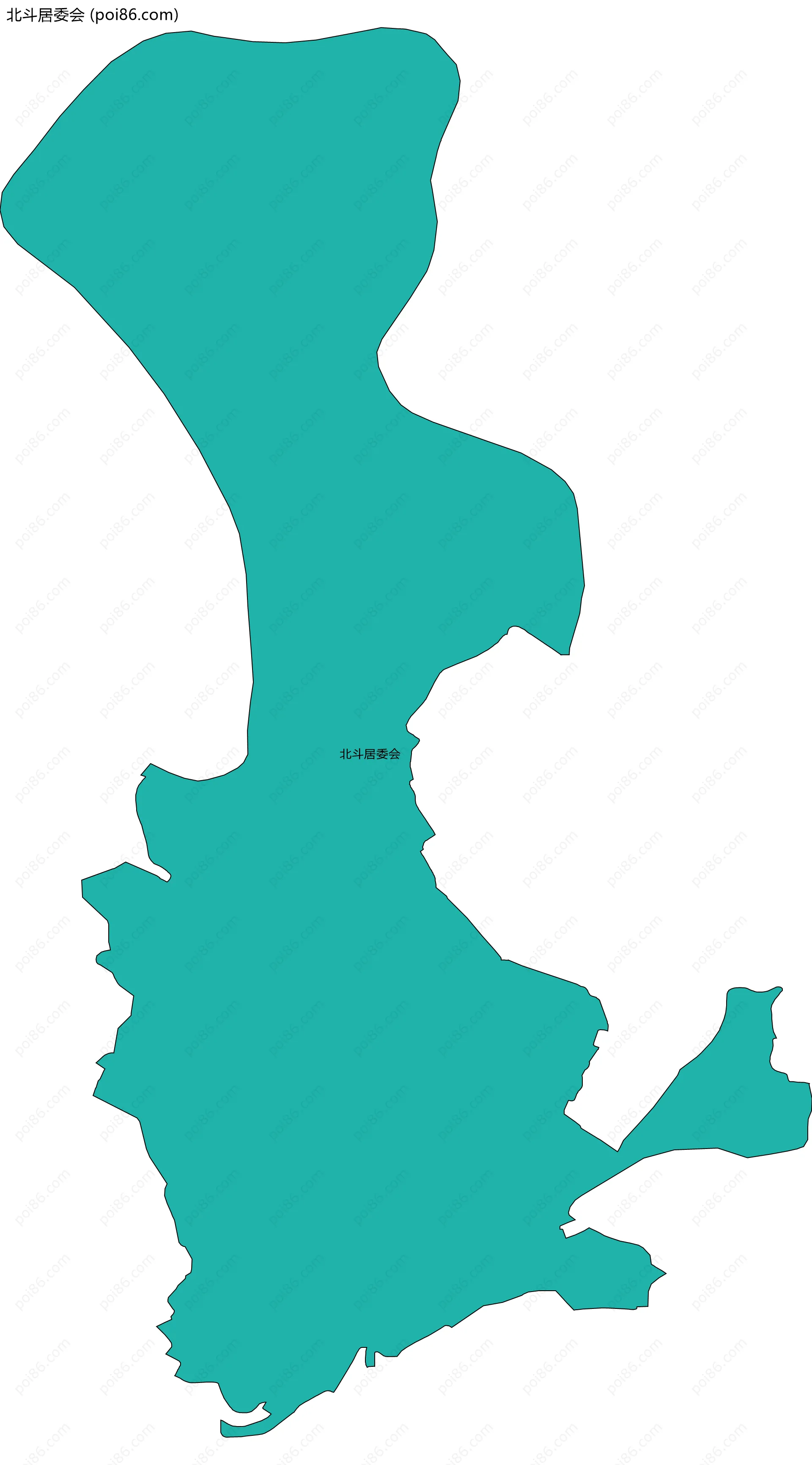 北斗居委会边界地图