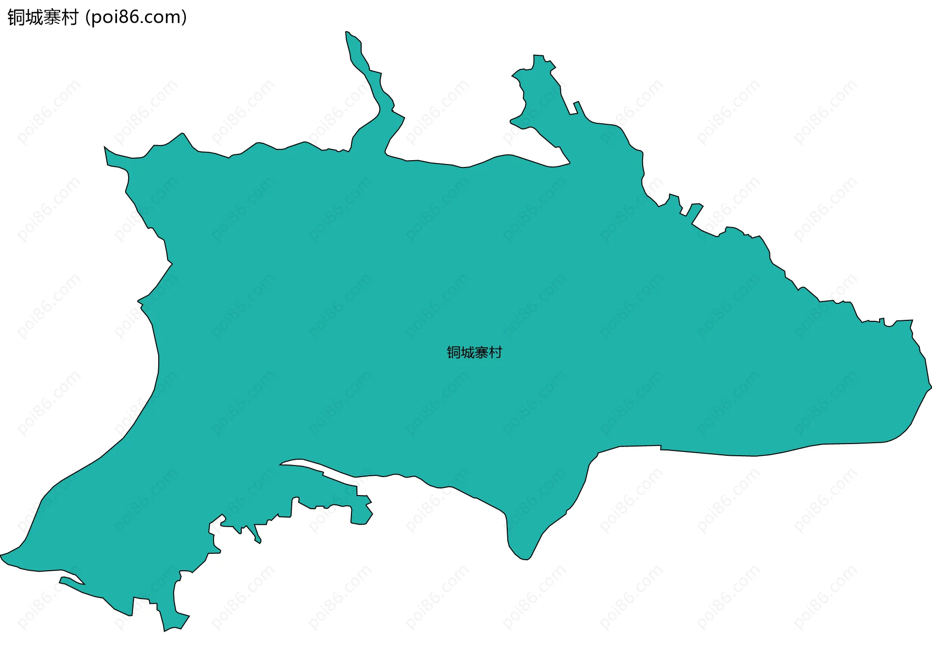 铜城寨村边界地图