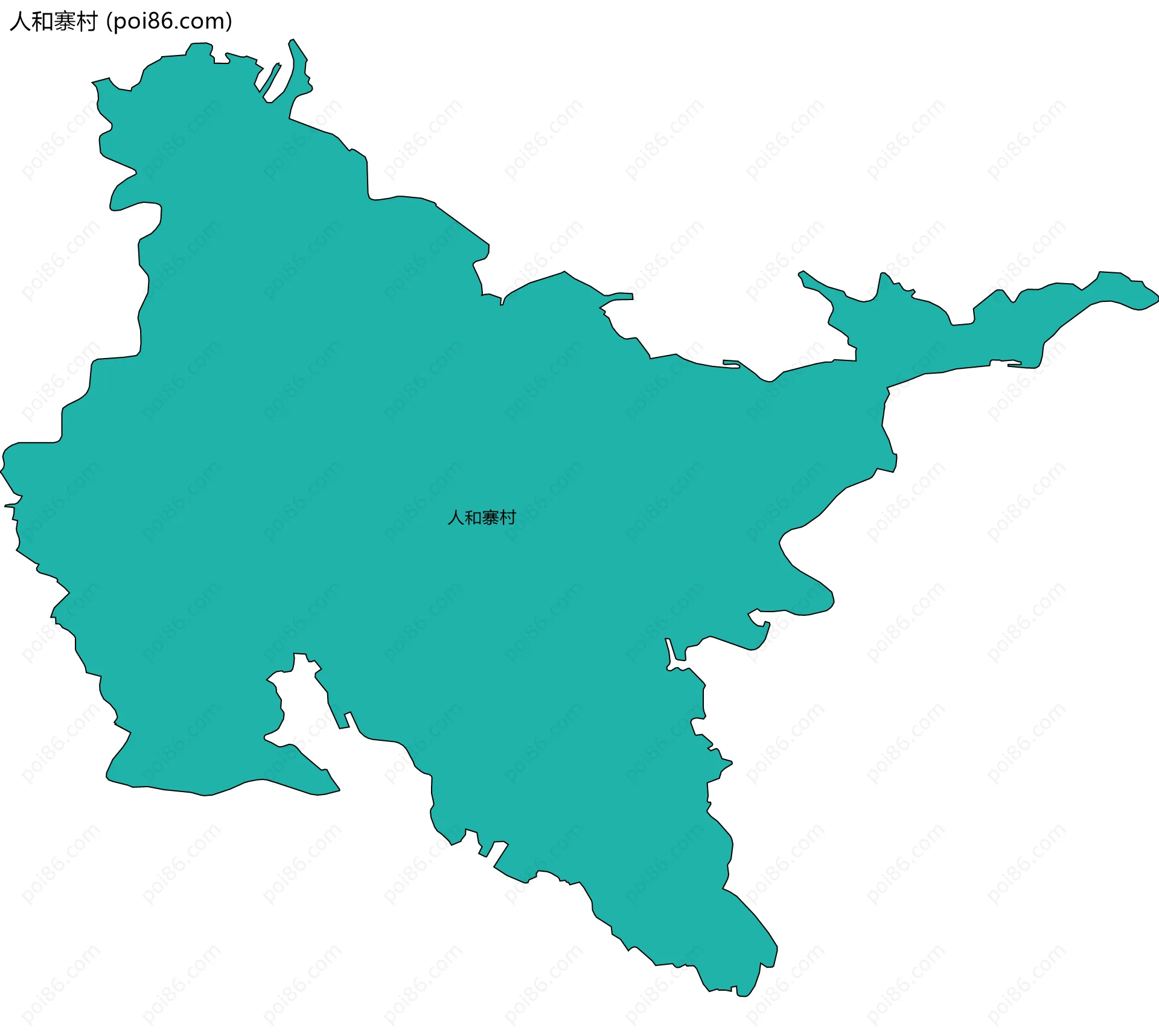 人和寨村边界地图