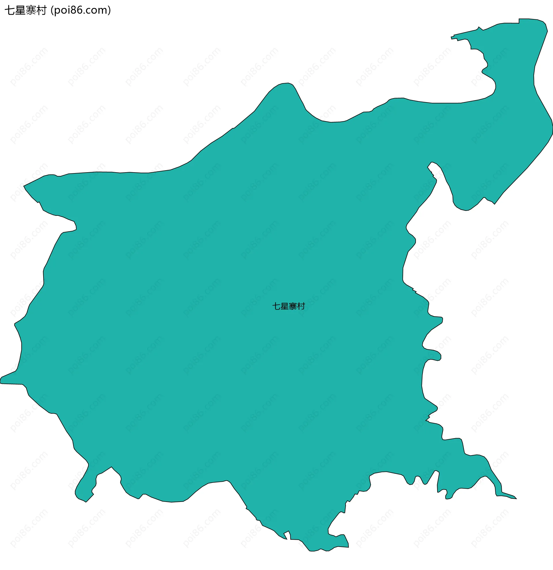 七星寨村边界地图