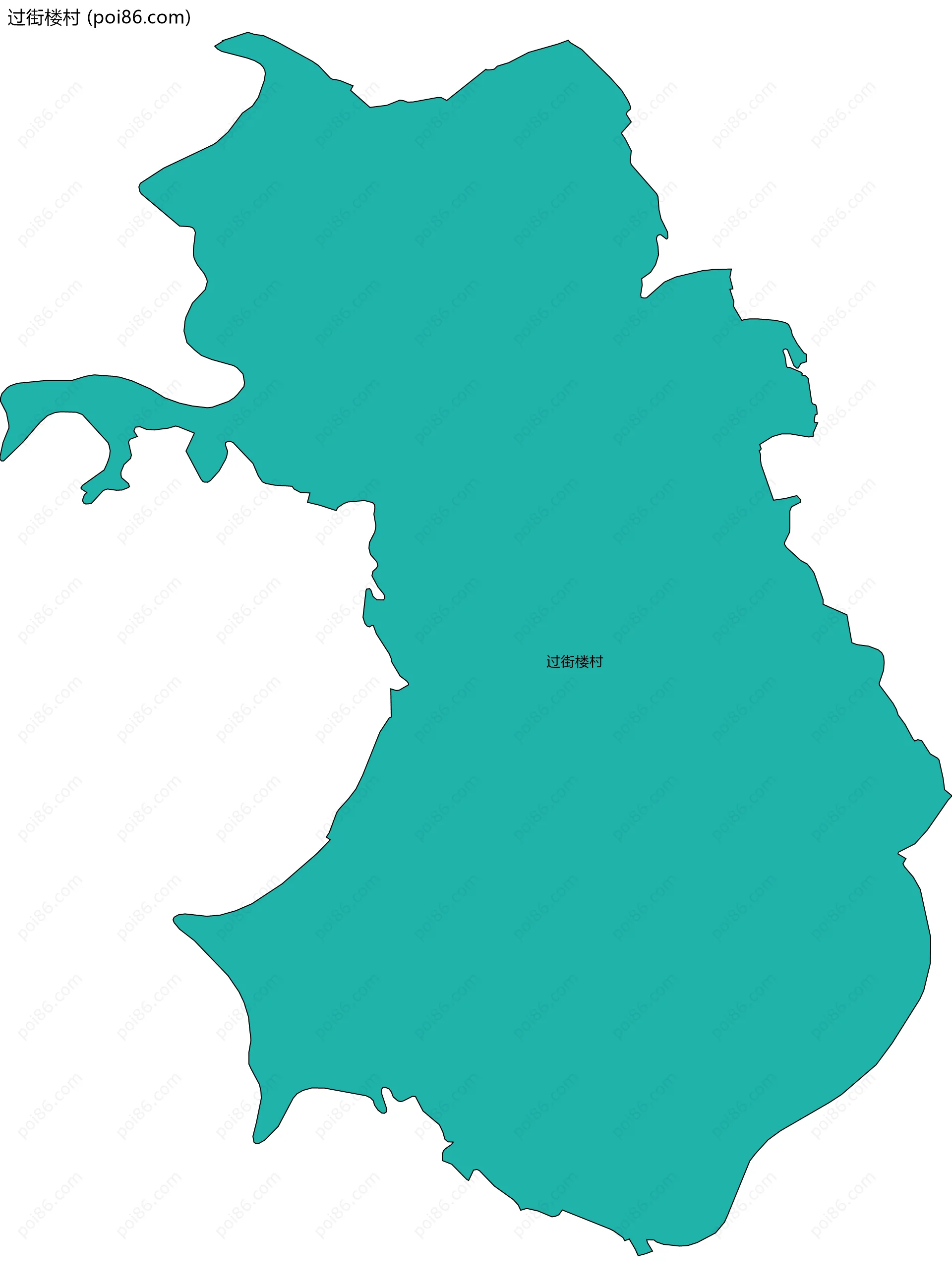 过街楼村边界地图
