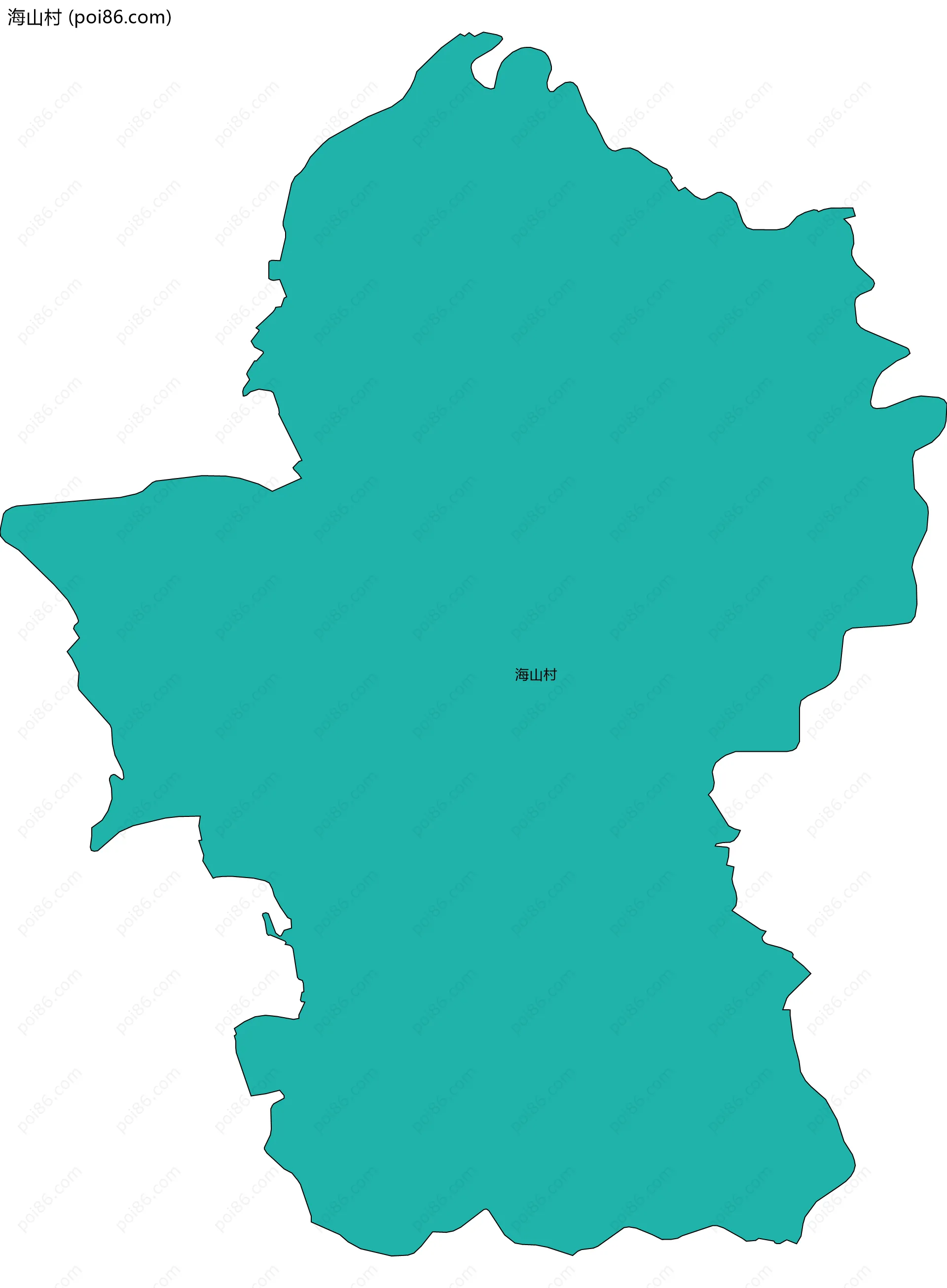 海山村边界地图